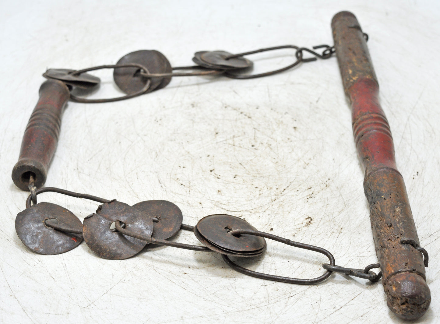 Vintage Wooden Metal Kids Musical Instrument Original Old Hand Crafted