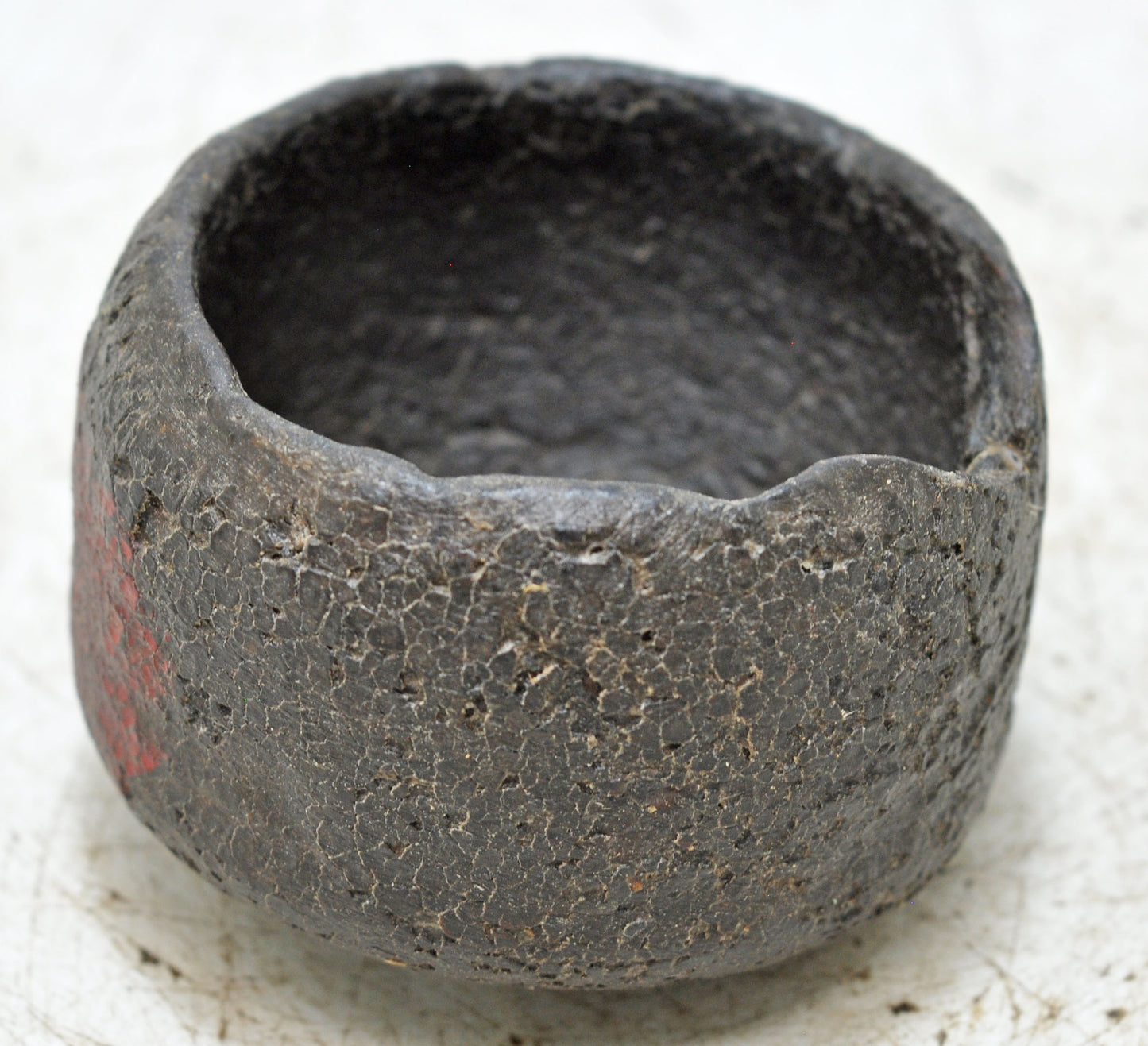 Antique Wooden Small Salt Spices Bowl Original Old Hand Carved