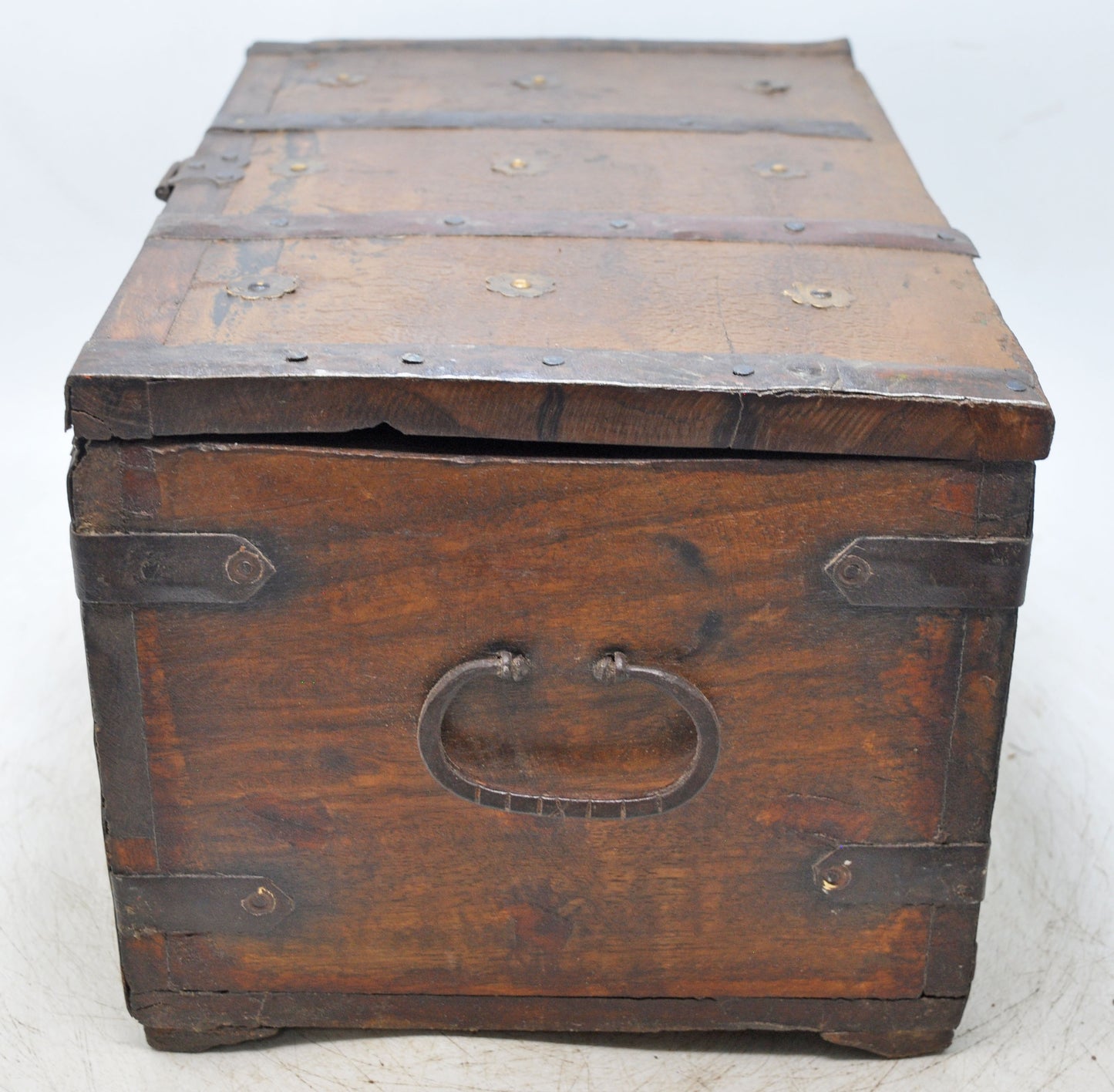 Vintage Wooden Large Storage Chest Box Original Old Hand Crafted