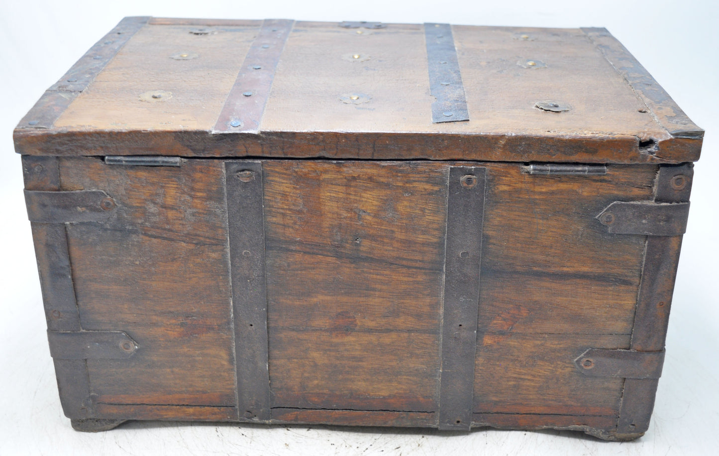 Vintage Wooden Large Storage Chest Box Original Old Hand Crafted
