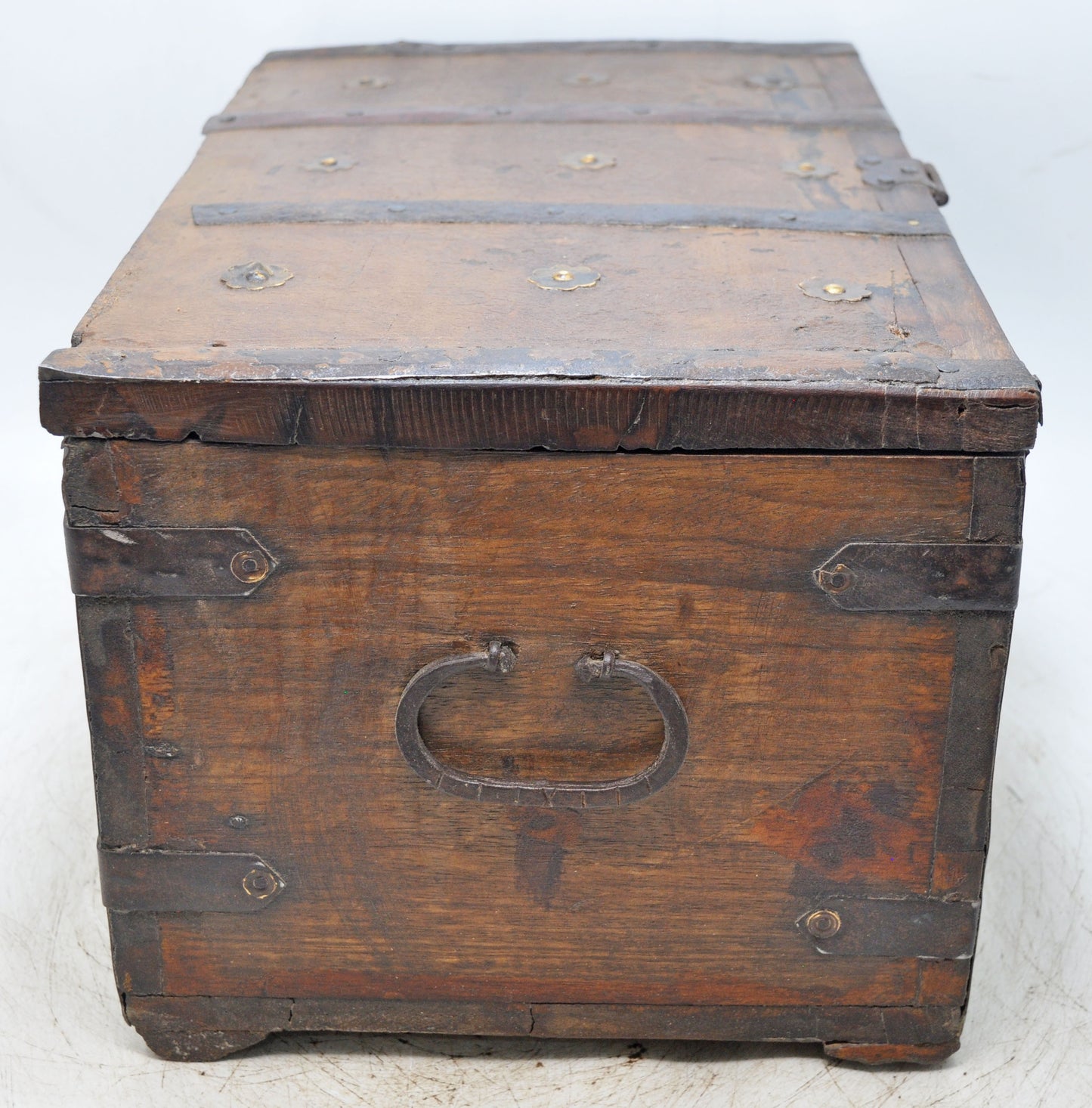 Vintage Wooden Large Storage Chest Box Original Old Hand Crafted