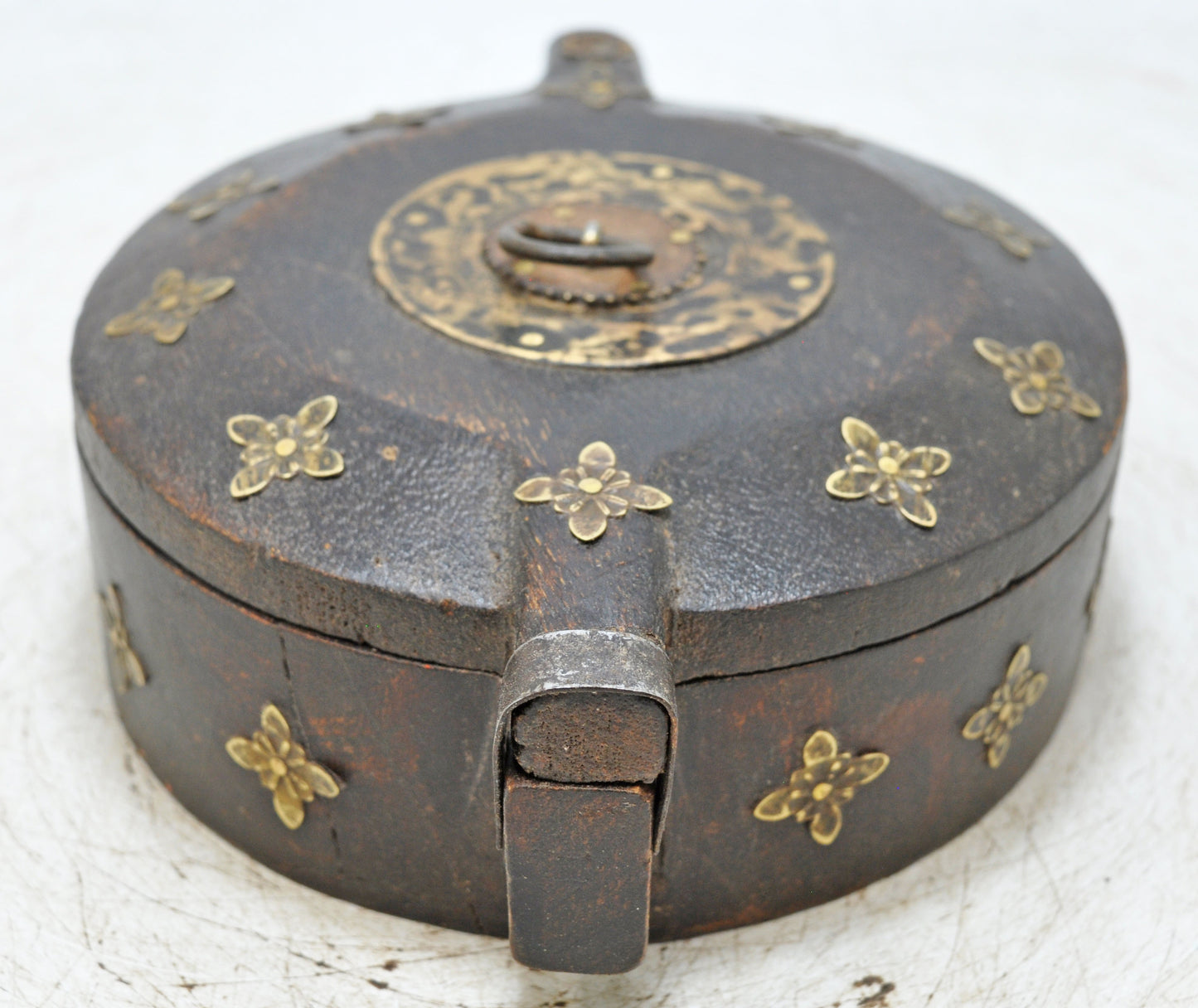 Antique Wooden Kitchenware Spice Box Original Old Hand Carved