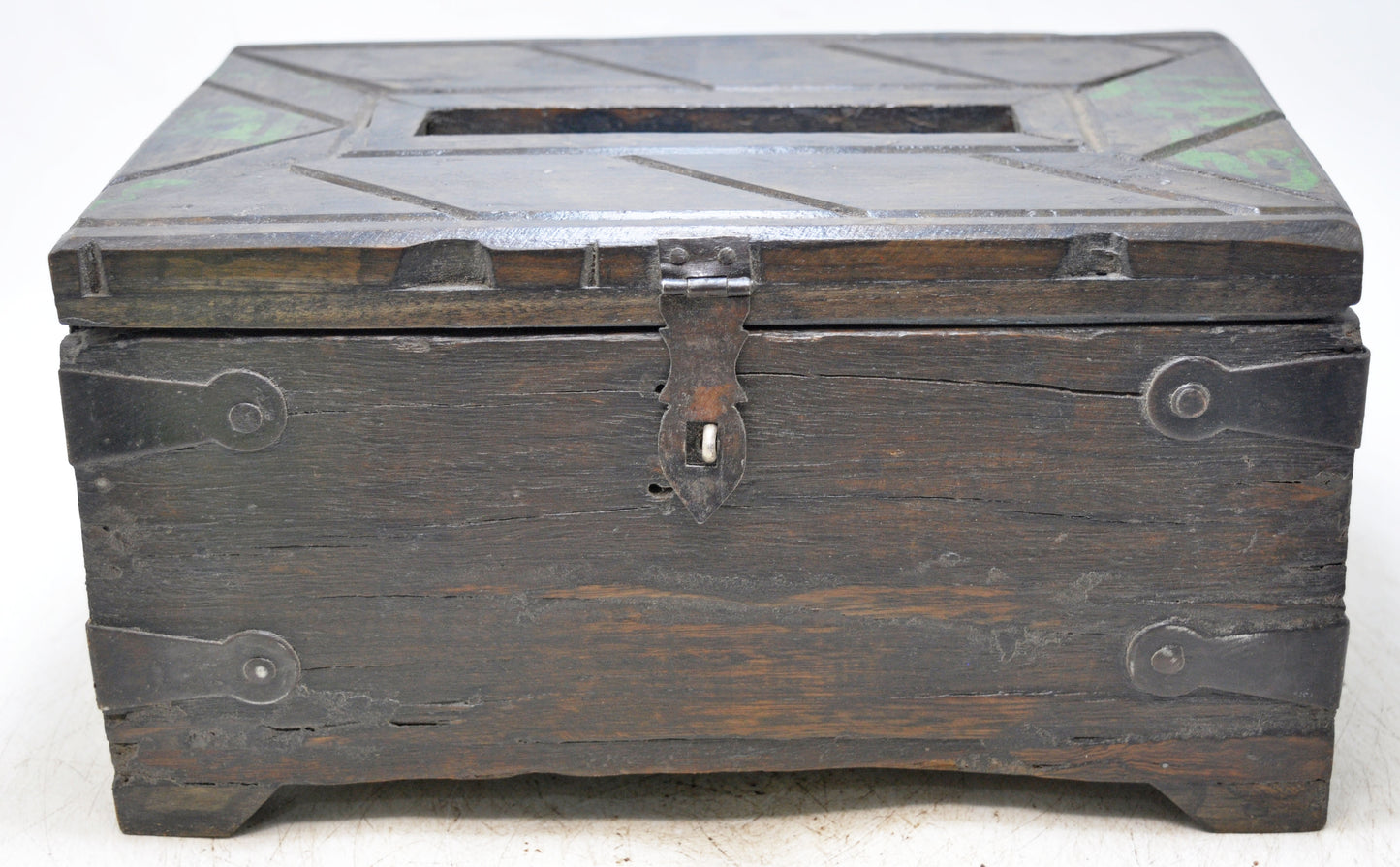 Vintage Wooden Storage Chest Box Original Old Hand Crafted