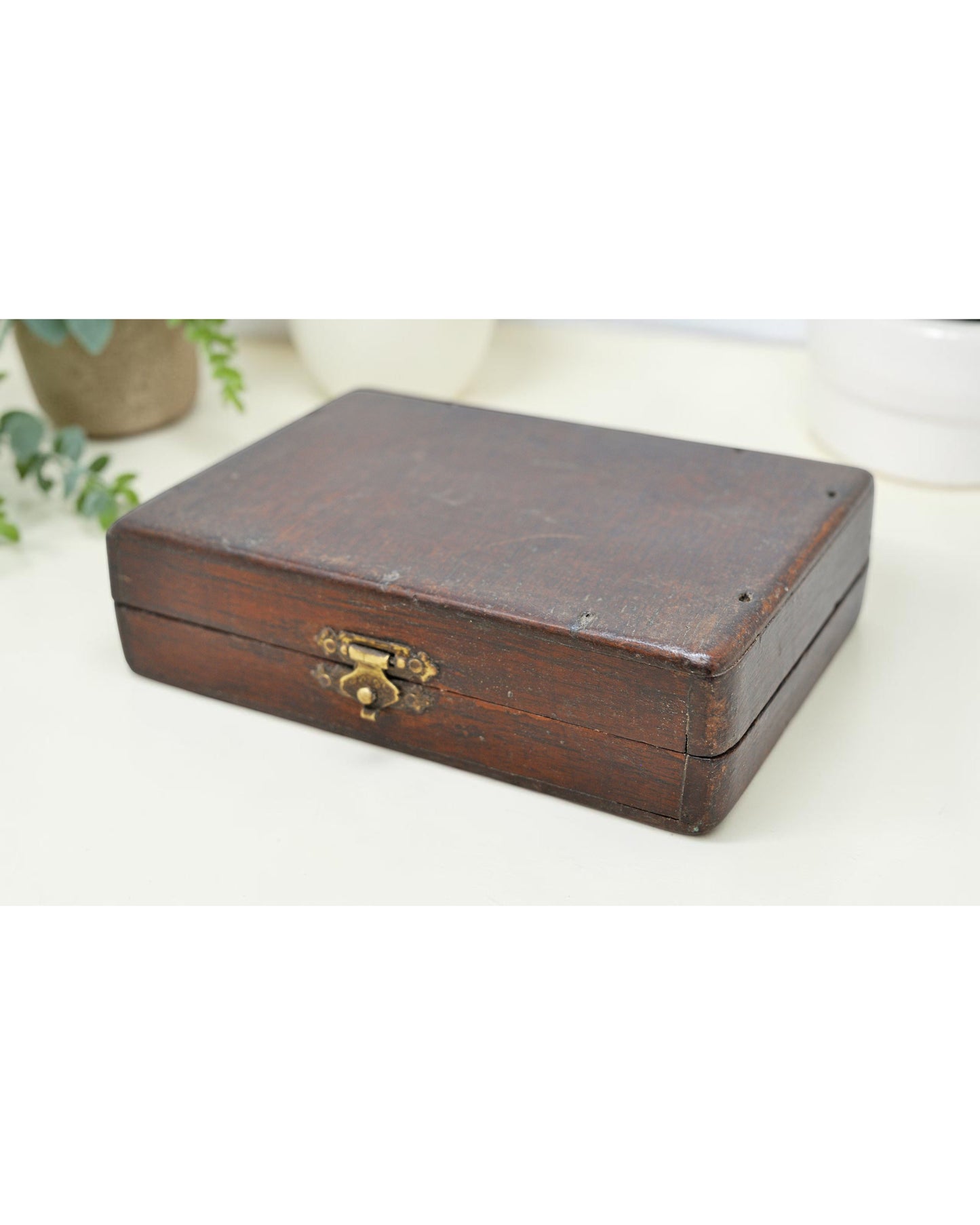 Vintage Wooden Small Storage Box Original Old Hand Crafted