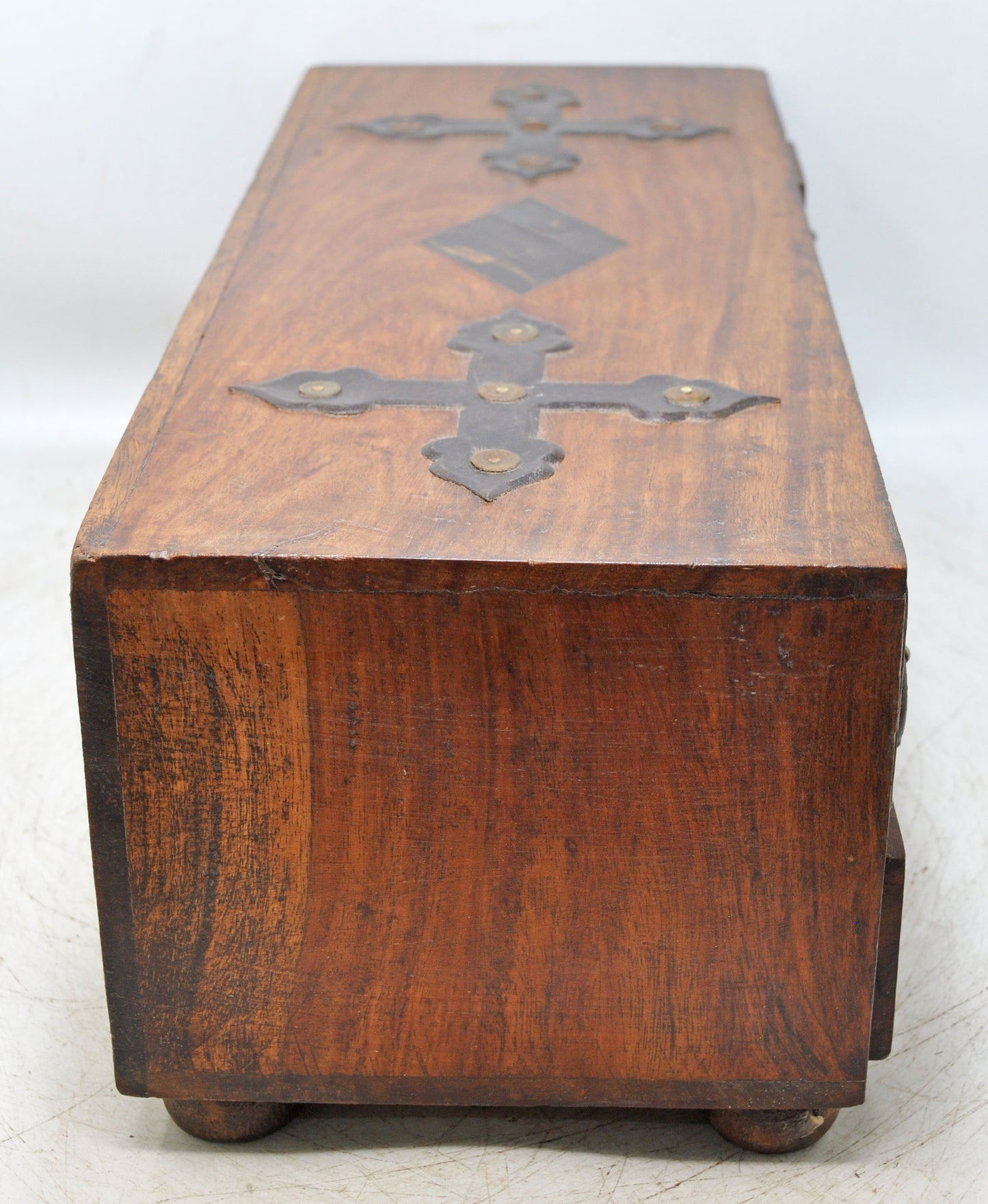 Vintage Wooden 10 Drawers Jewelery Storage Box Original Old Hand Crafted