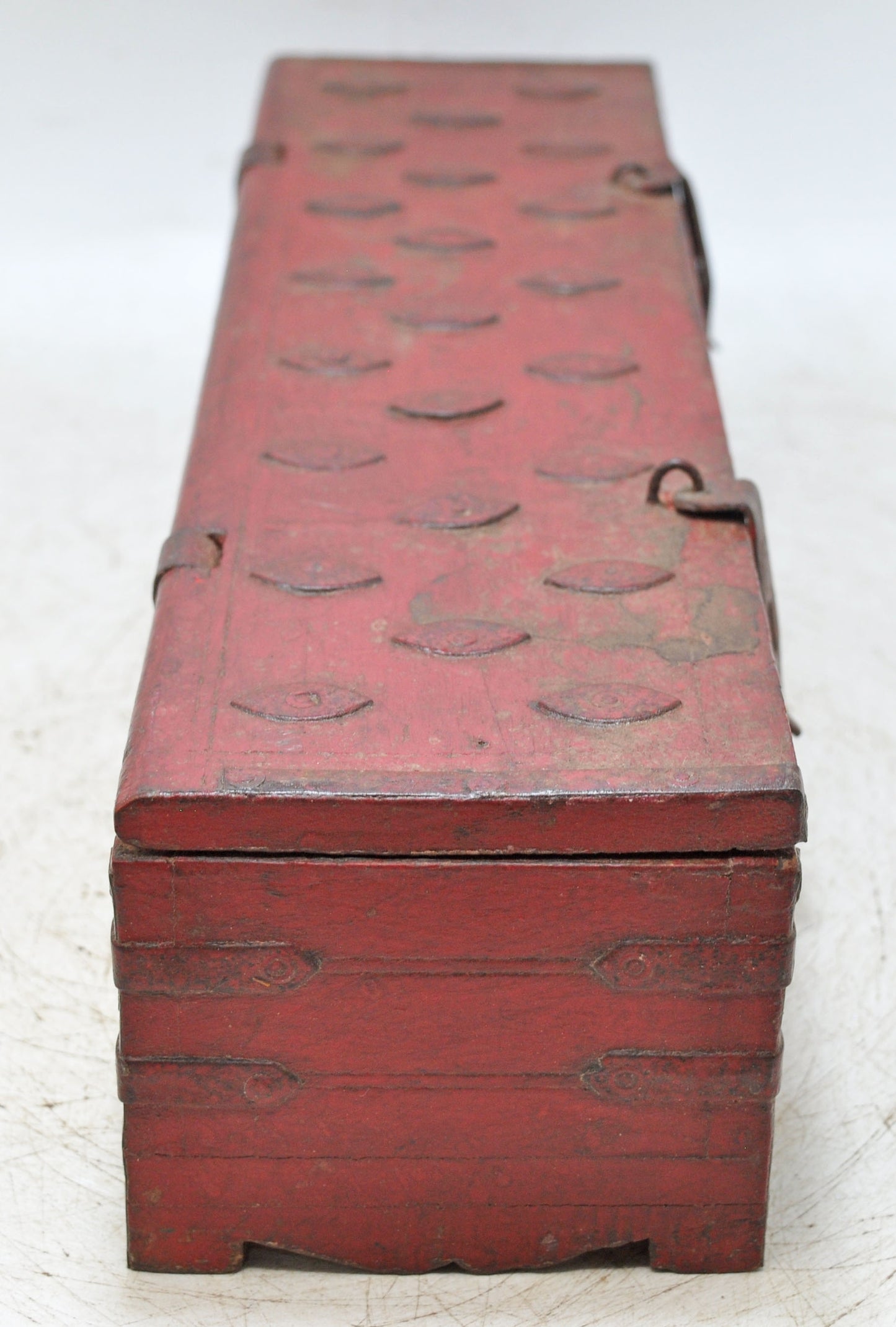 Vintage Wooden Long Pencil Stationary Box Original Old Hand Crafted