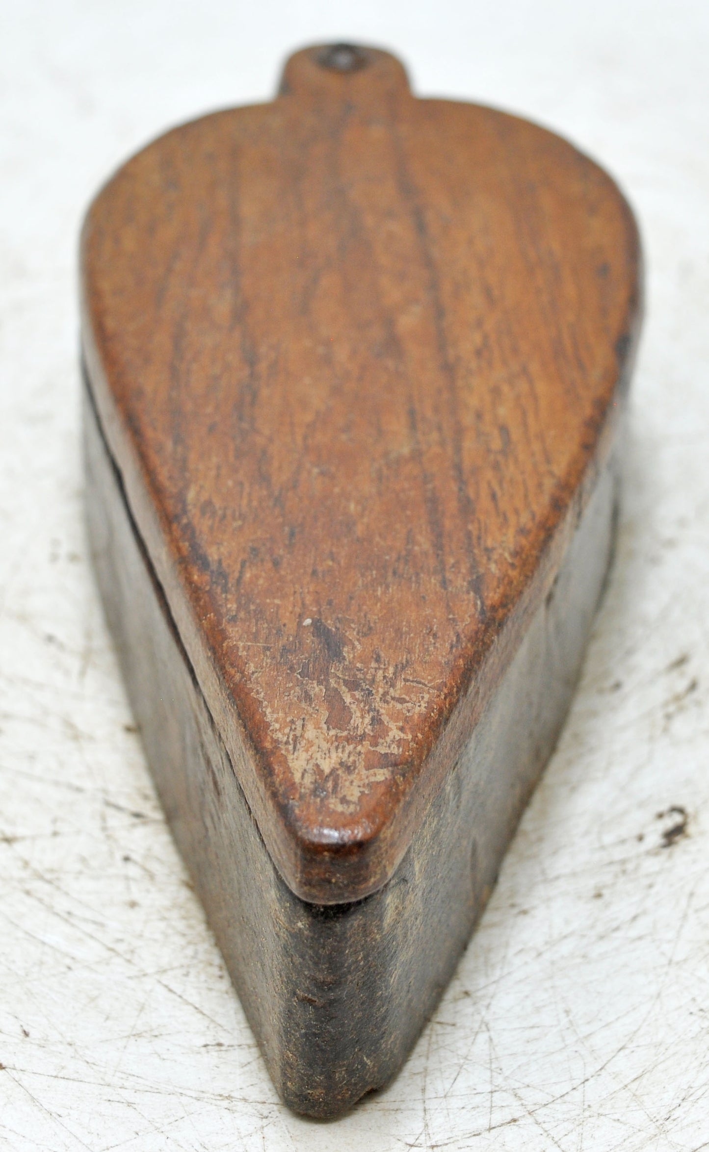 Antique Wooden Kitchenware Spice Box Original Old Hand Carved