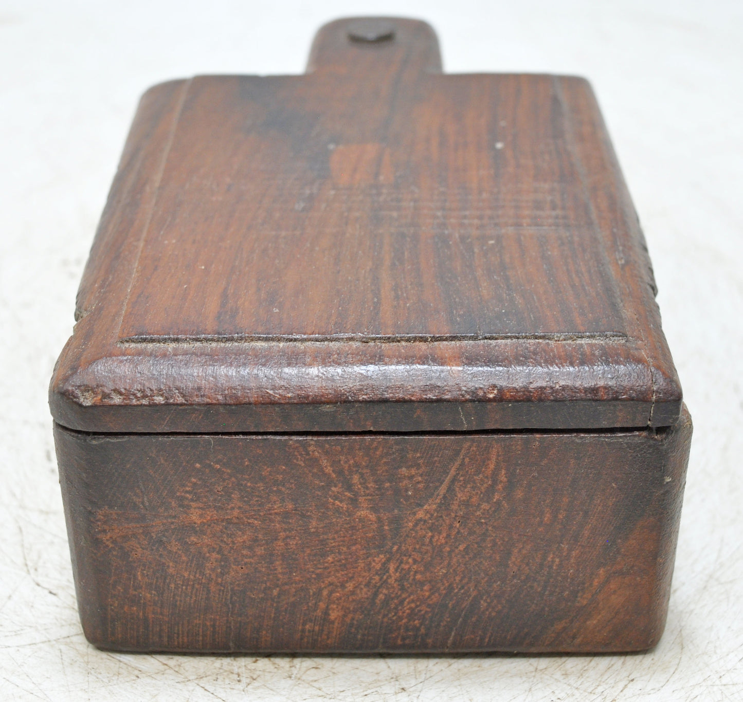 Antique Wooden Kitchenware Spice Box Original Old Hand Carved