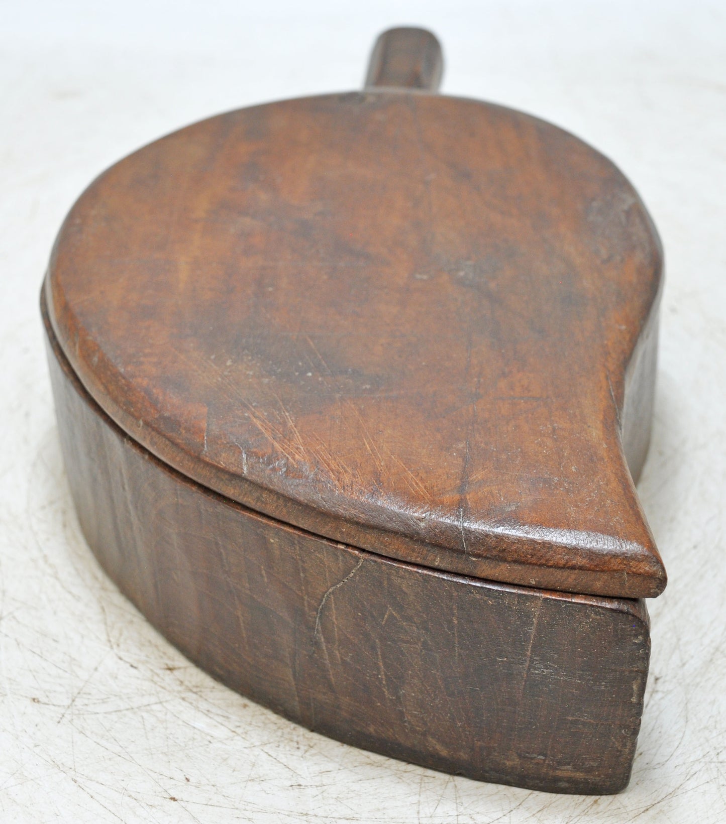 Antique Wooden Kitchenware Spice Box Original Old Hand Carved