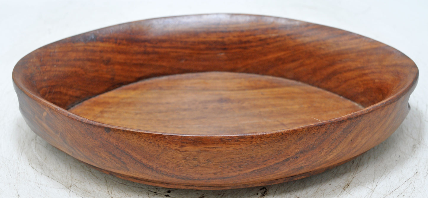 Antique Wooden Kitchenware Serving Tray Original Old Hand Carved