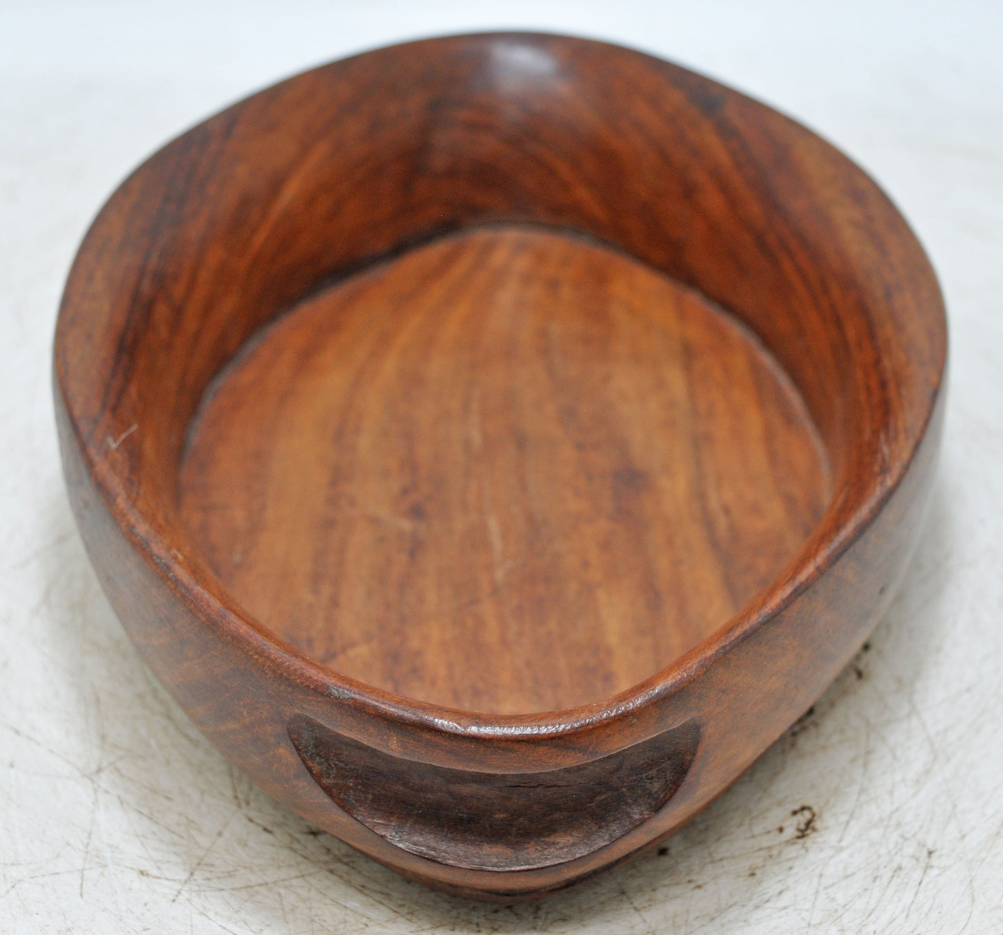 Antique Wooden Kitchenware Serving Tray Original Old Hand Carved