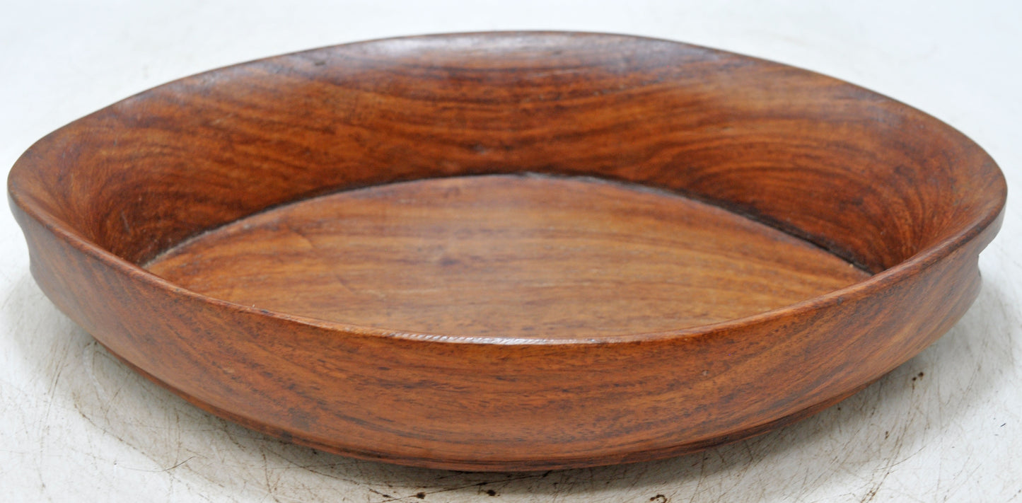 Antique Wooden Kitchenware Serving Tray Original Old Hand Carved