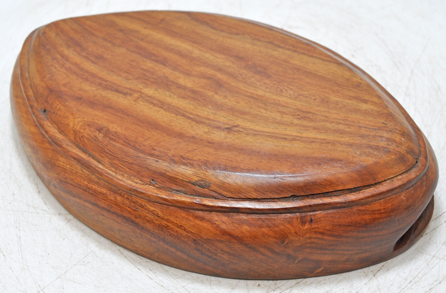 Antique Wooden Kitchenware Serving Tray Original Old Hand Carved