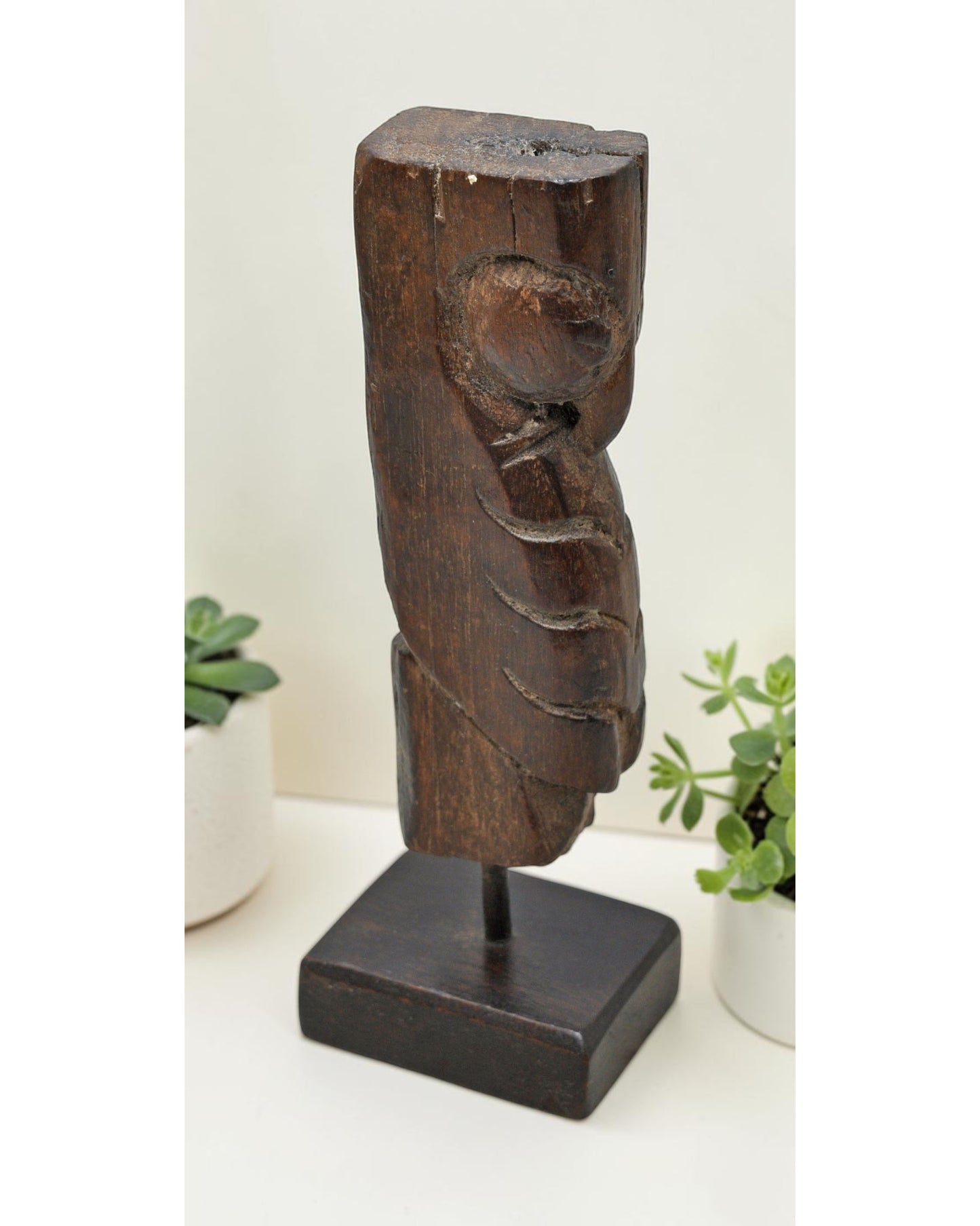 Antique Wooden Parrot Bird Carving Figurine Original Old Hand Carved