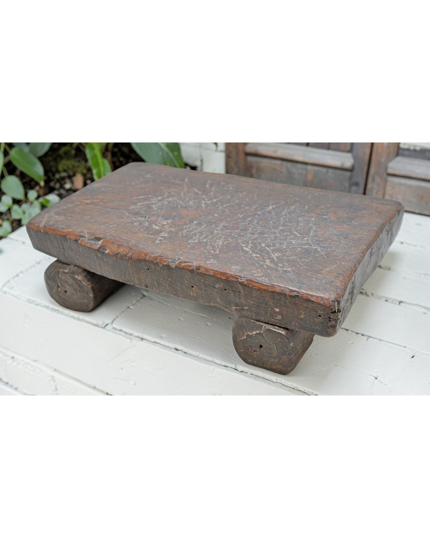 Antique Wooden Kitchenware Cutting Chopping Board Original Old Hand Carved