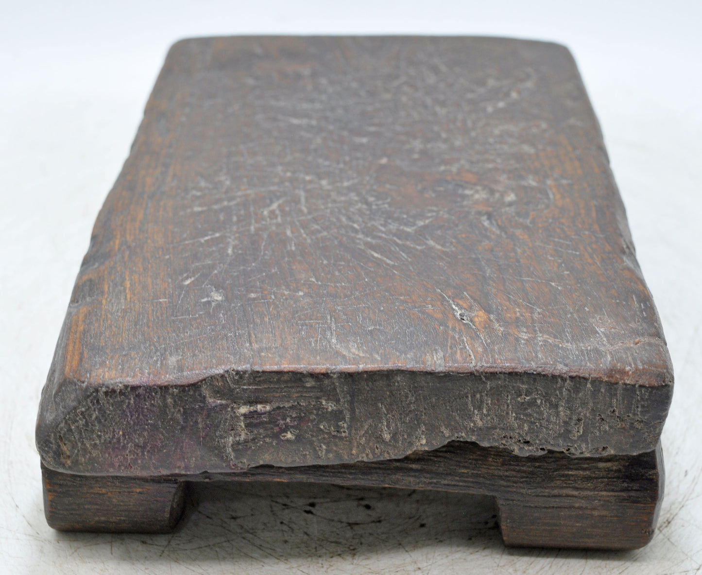 Antique Wooden Kitchenware Cutting Chopping Board Original Old Hand Carved