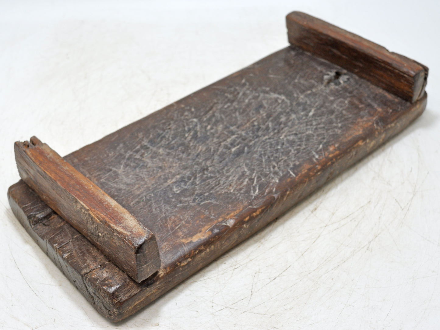 Antique Wooden Kitchenware Cutting Chopping Board Original Old Hand Carved