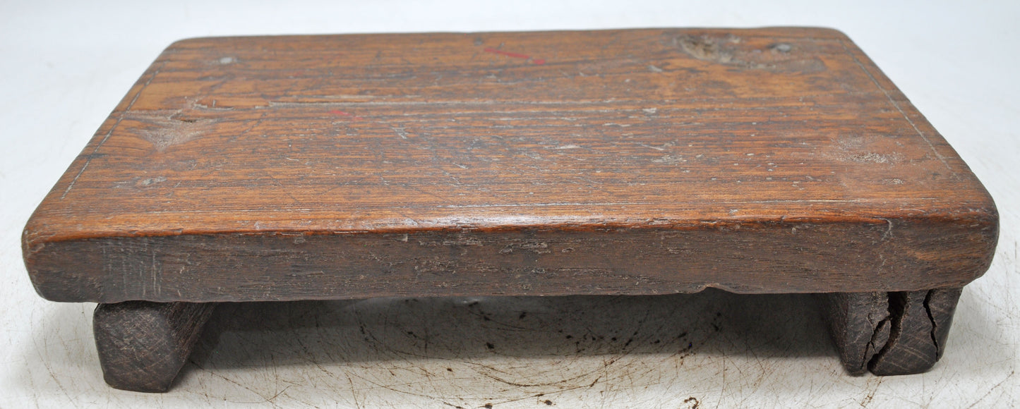 Antique Wooden Kitchenware Cutting Chopping Board Original Old Hand Carved