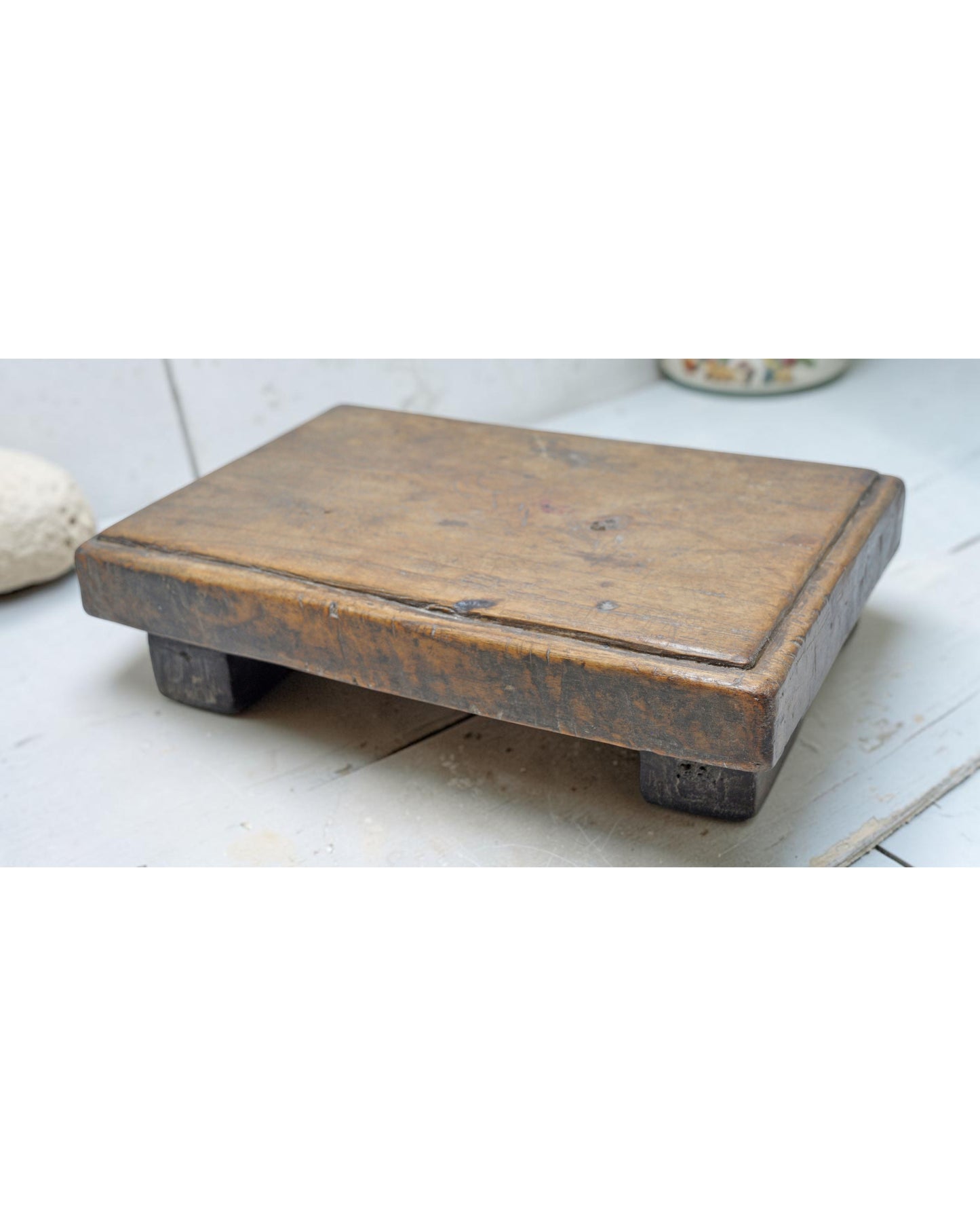 Antique Wooden Kitchenware Cutting Chopping Board Original Old Hand Carved
