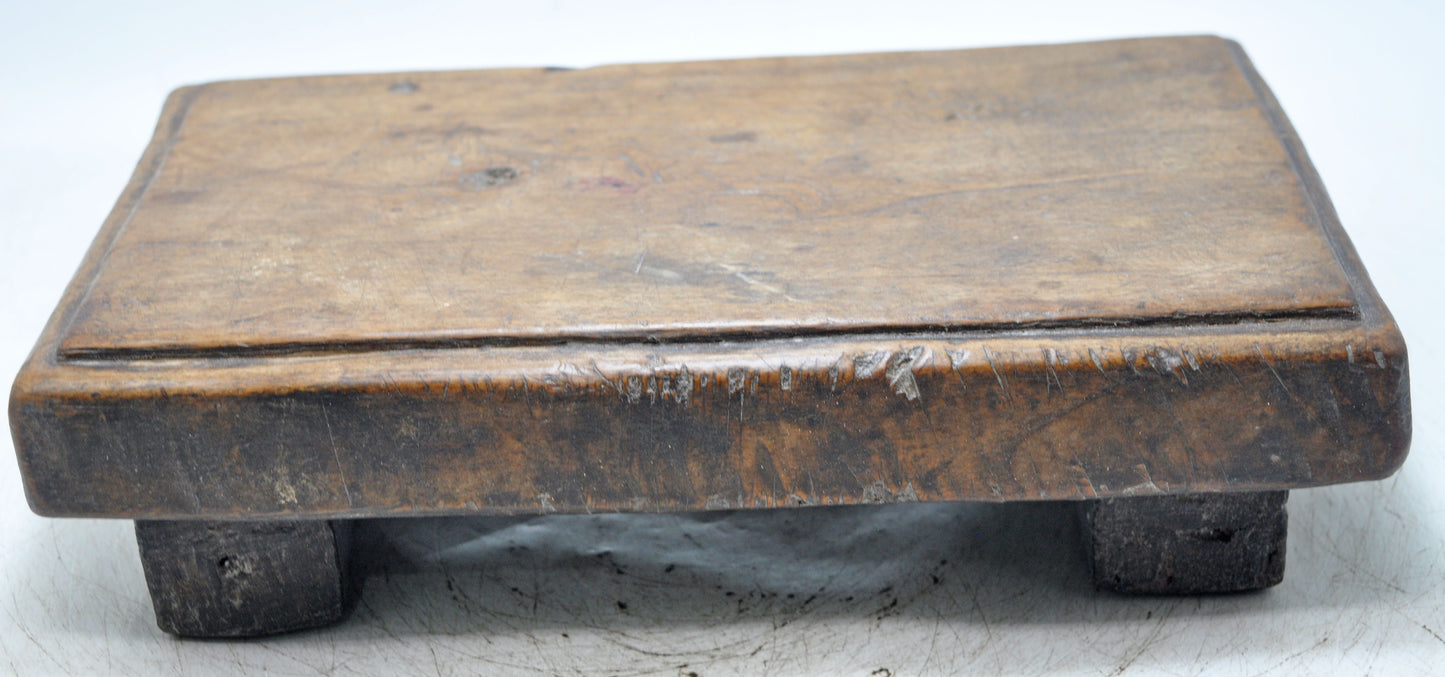 Antique Wooden Kitchenware Cutting Chopping Board Original Old Hand Carved
