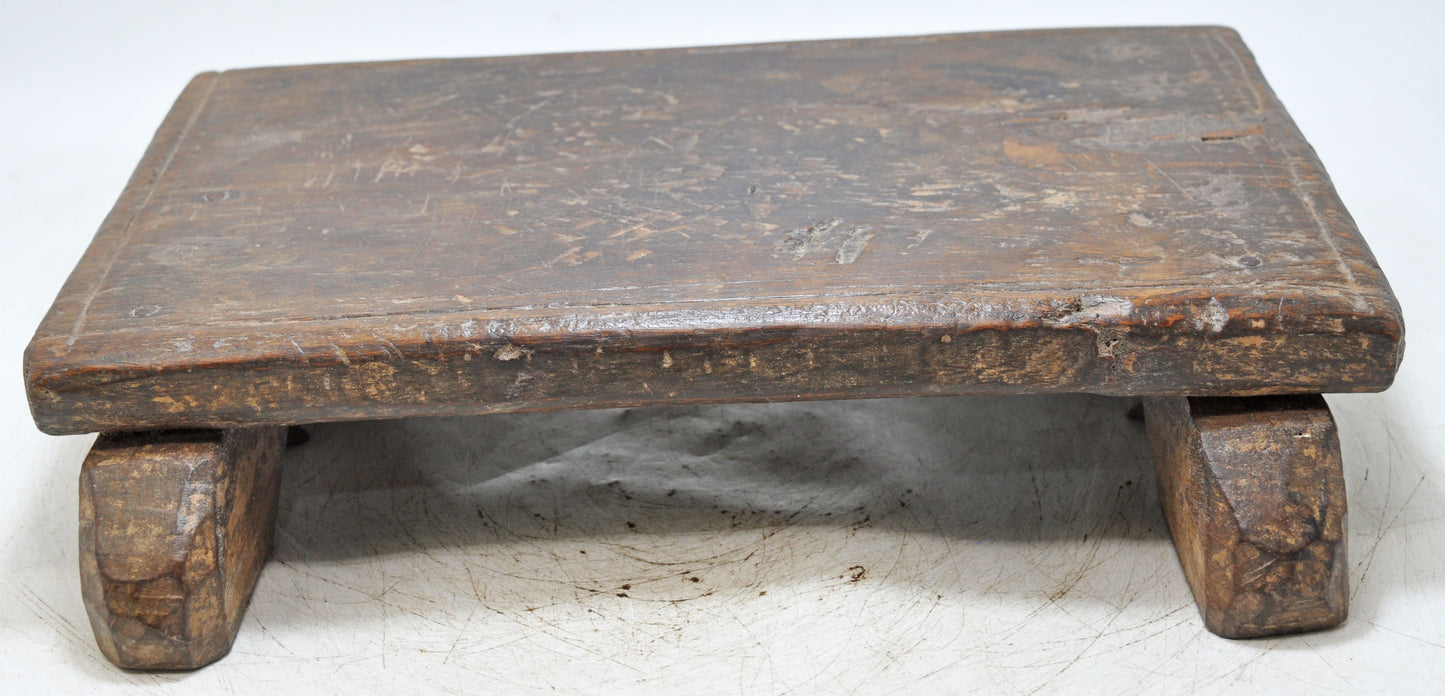 Antique Wooden Kitchenware Cutting Chopping Board Original Old Hand Carved