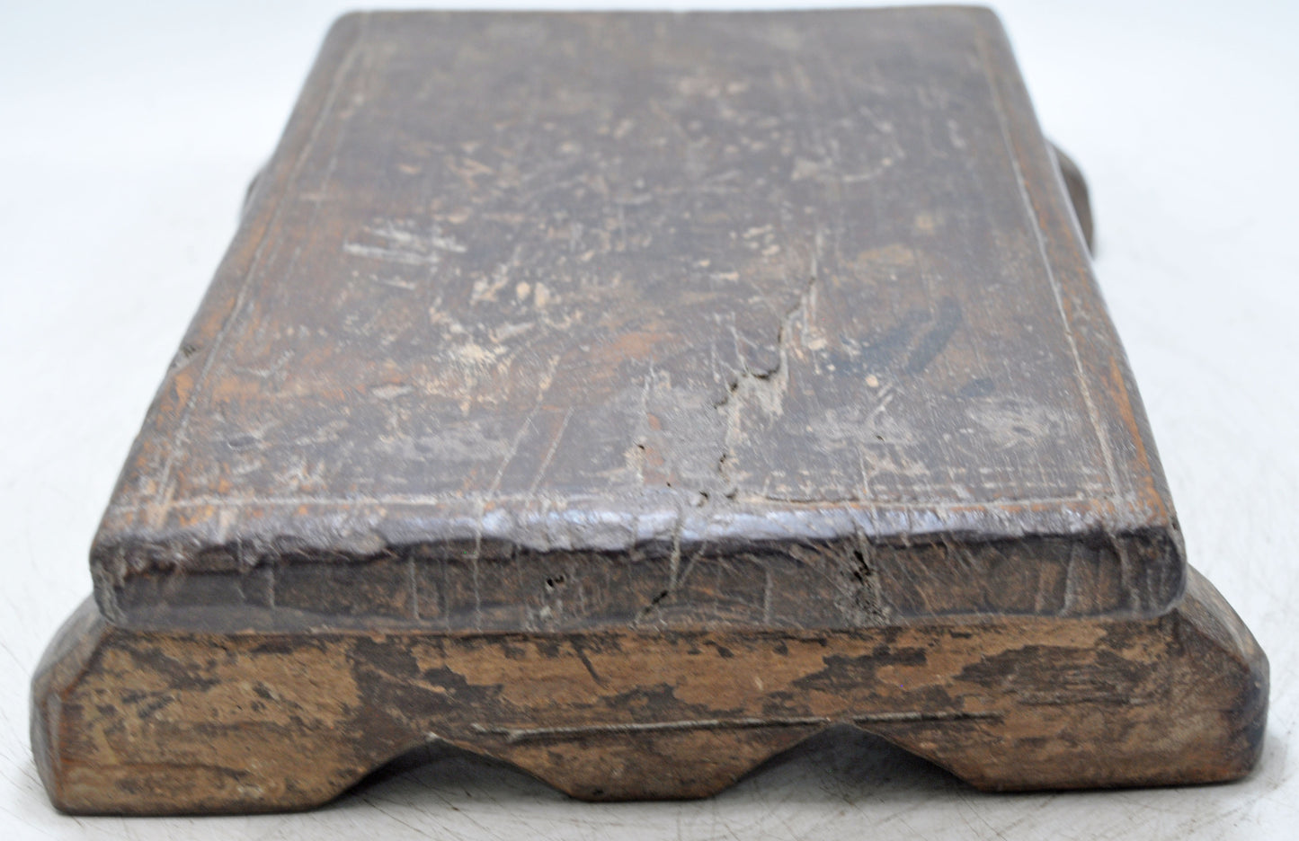 Antique Wooden Kitchenware Cutting Chopping Board Original Old Hand Carved