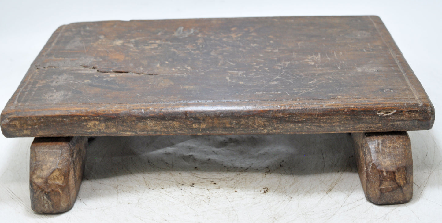 Antique Wooden Kitchenware Cutting Chopping Board Original Old Hand Carved