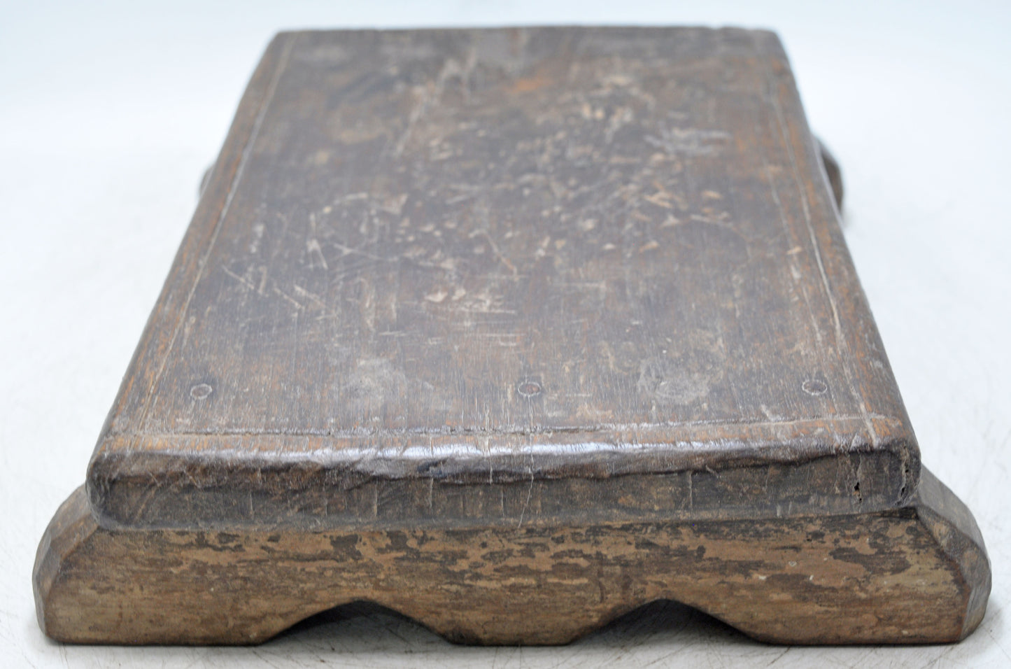Antique Wooden Kitchenware Cutting Chopping Board Original Old Hand Carved