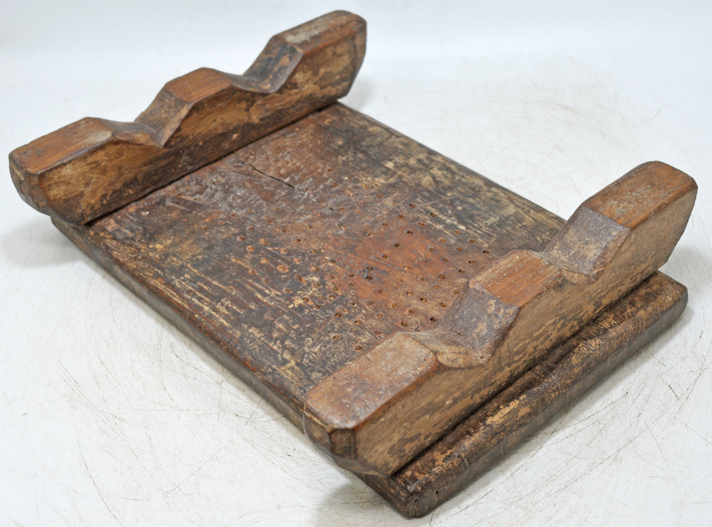 Antique Wooden Kitchenware Cutting Chopping Board Original Old Hand Carved