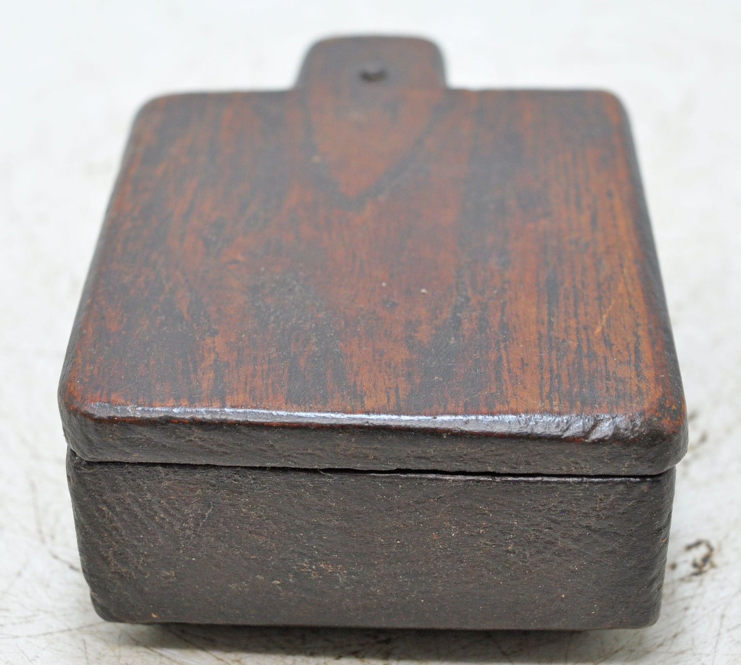 Antique Wooden Kitchenware Spice Box Original Old Hand Carved