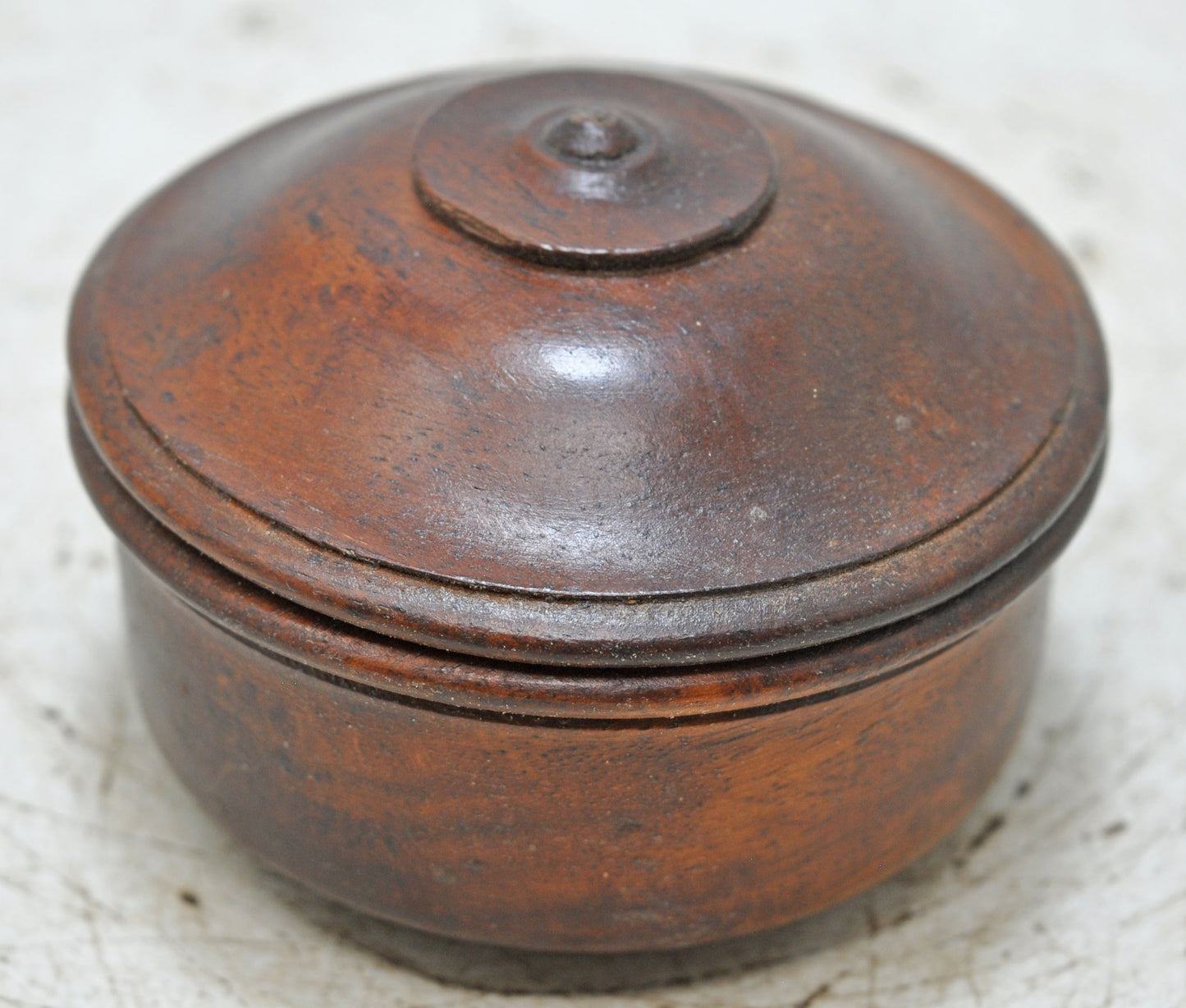 Vintage Wooden Kum Kum Powder Tika Box Original Old Hand Carved