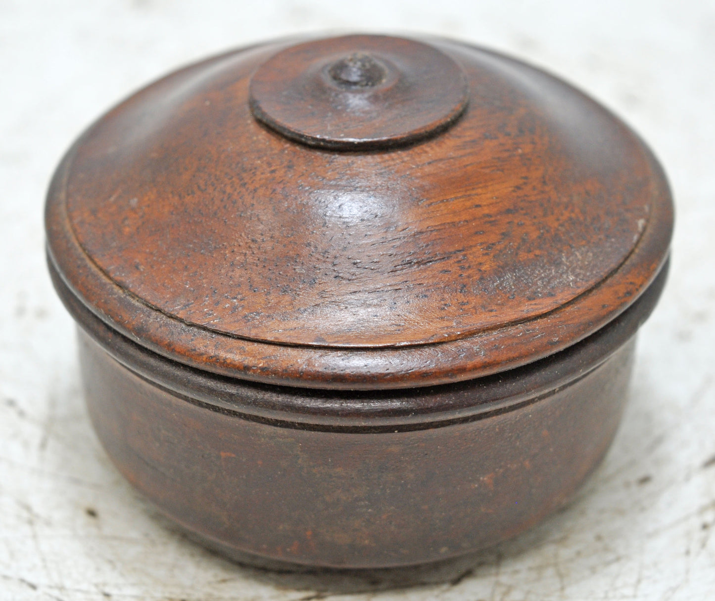 Vintage Wooden Kum Kum Powder Tika Box Original Old Hand Carved