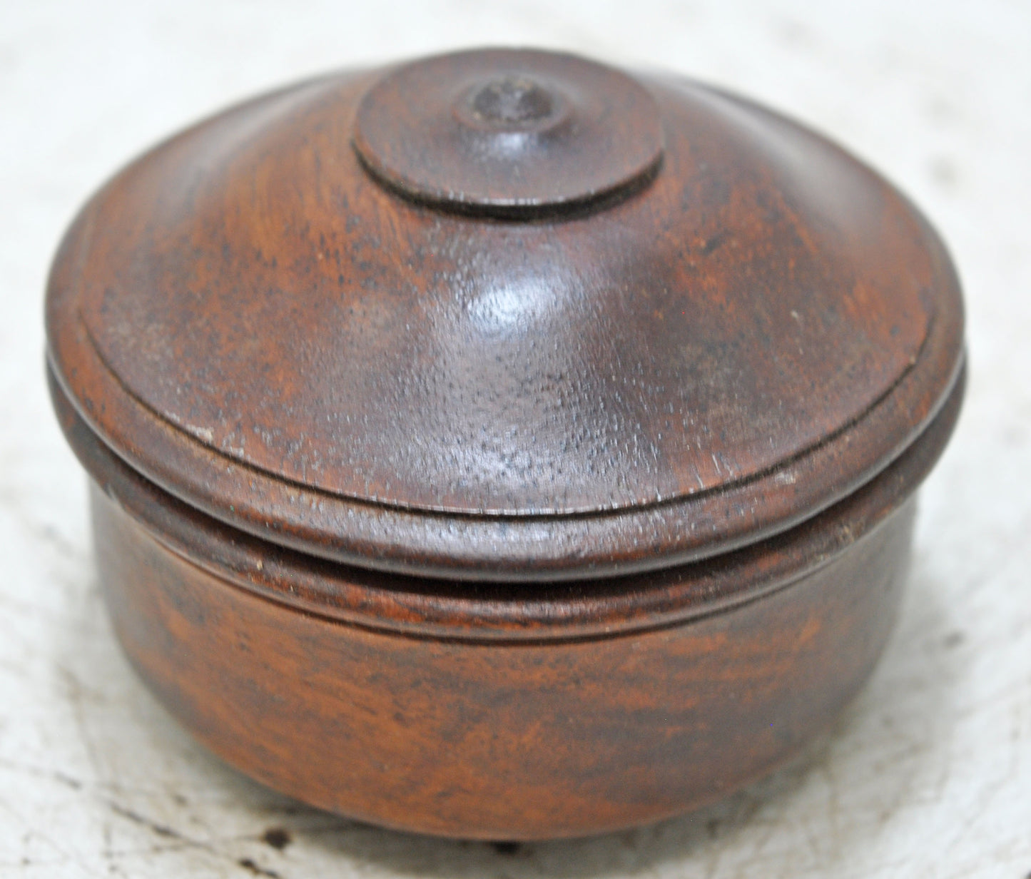Vintage Wooden Kum Kum Powder Tika Box Original Old Hand Carved