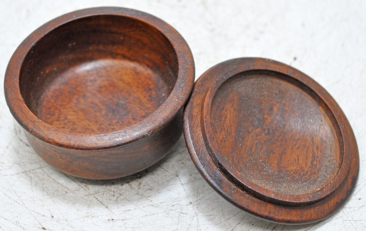 Vintage Wooden Kum Kum Powder Tika Box Original Old Hand Carved