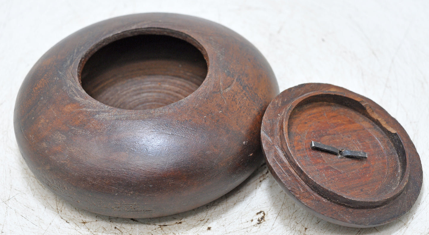 Vintage Wooden Tobacco Opium Box Original Old Hand Carved