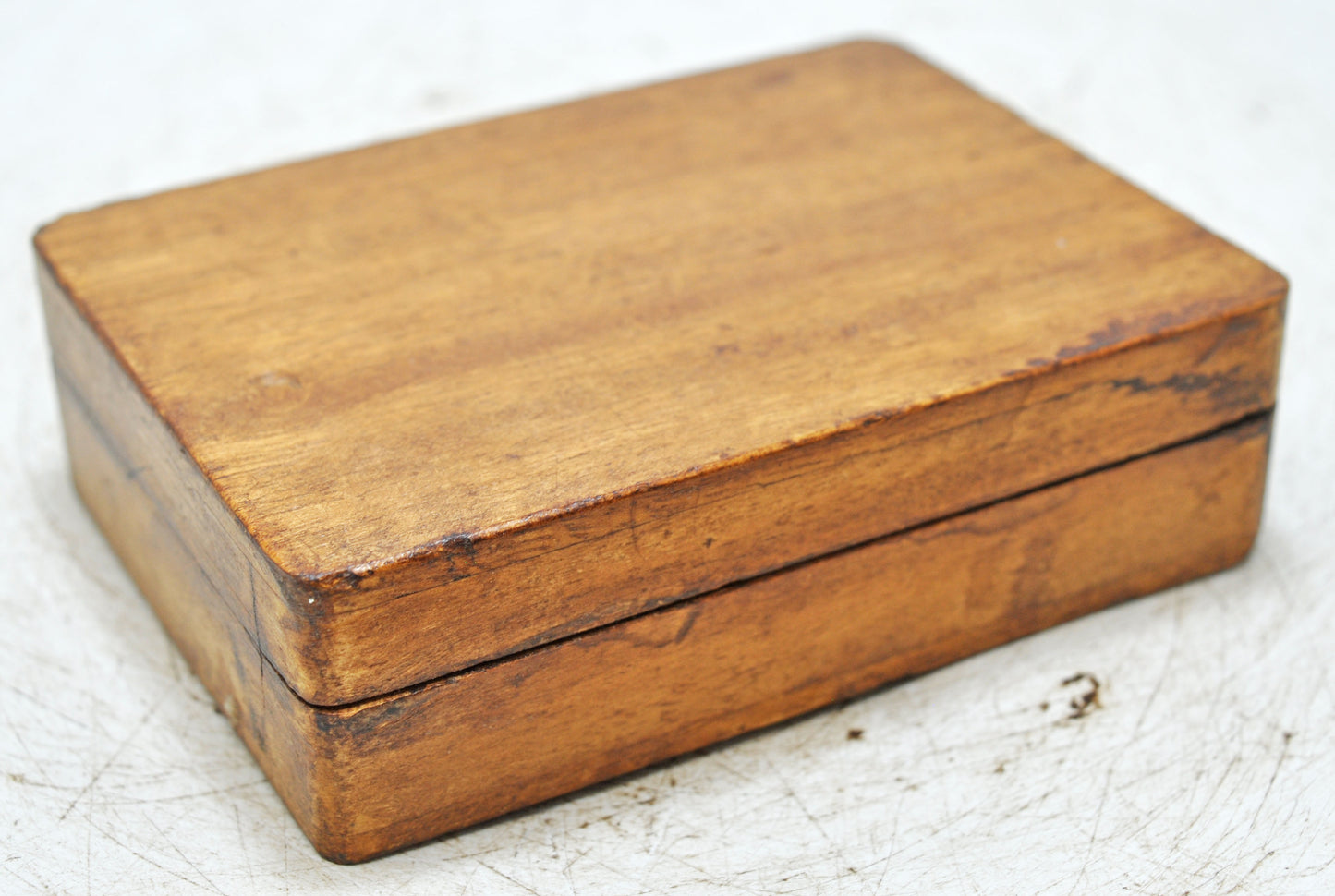 Vintage Wooden Small Storage Box Original Old Hand Crafted