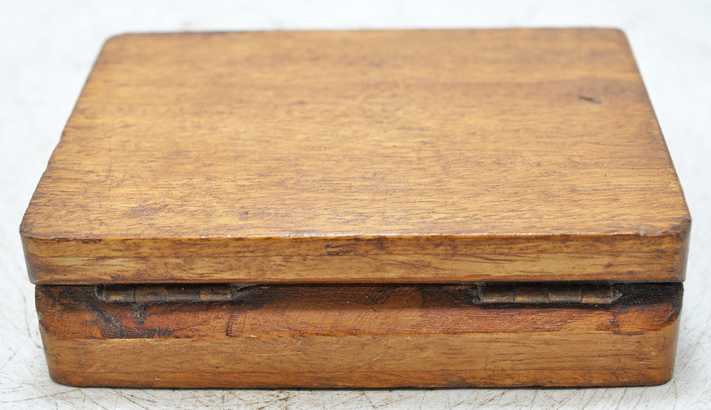 Vintage Wooden Small Storage Box Original Old Hand Crafted