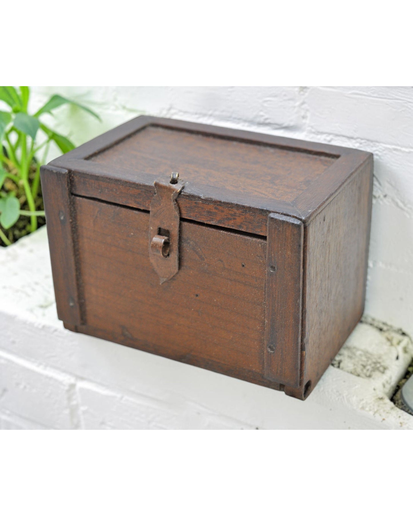 Vintage Wooden Small 1 Drawer Jewelery Storage Box Original Old Hand Crafted
