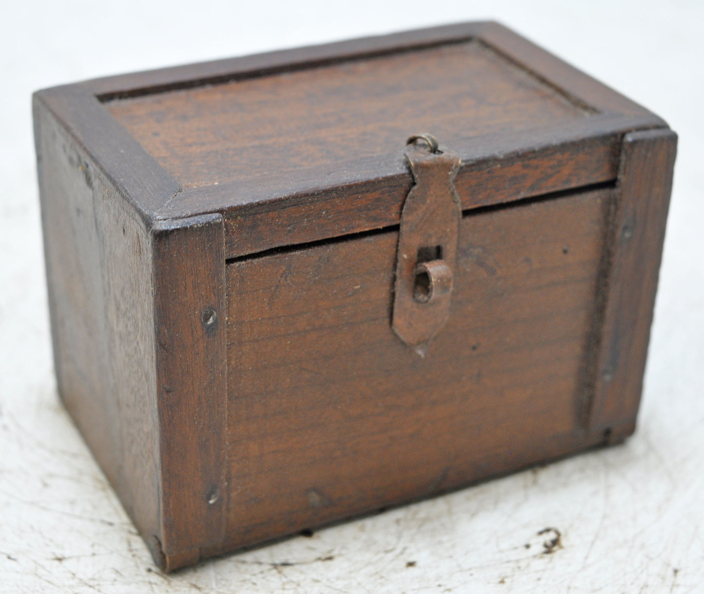 Vintage Wooden Small 1 Drawer Jewelery Storage Box Original Old Hand Crafted