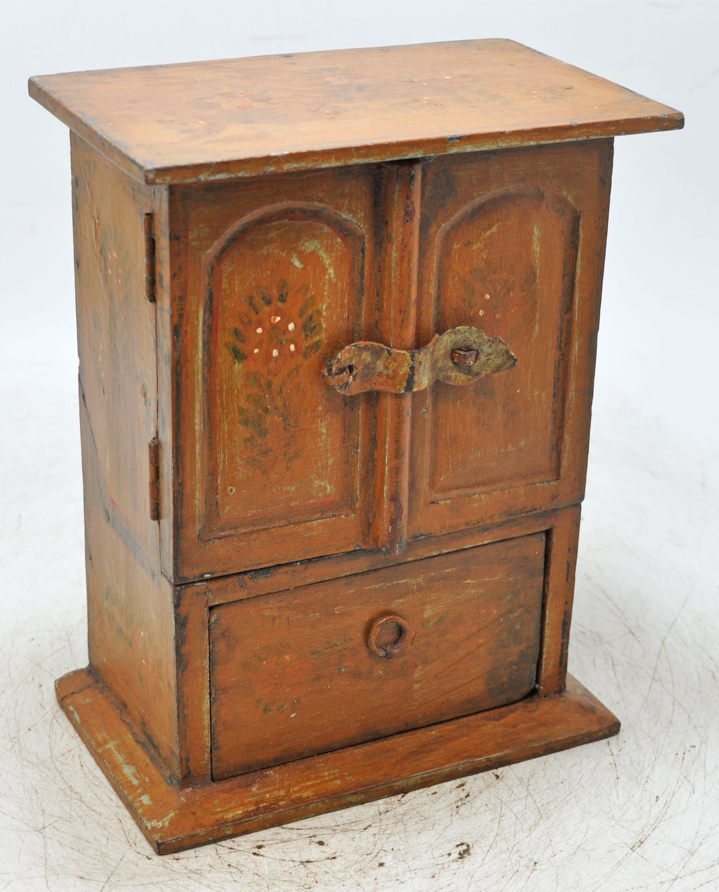Vintage Wooden Mini Cabinet Storage Box Original Old Hand Crafted