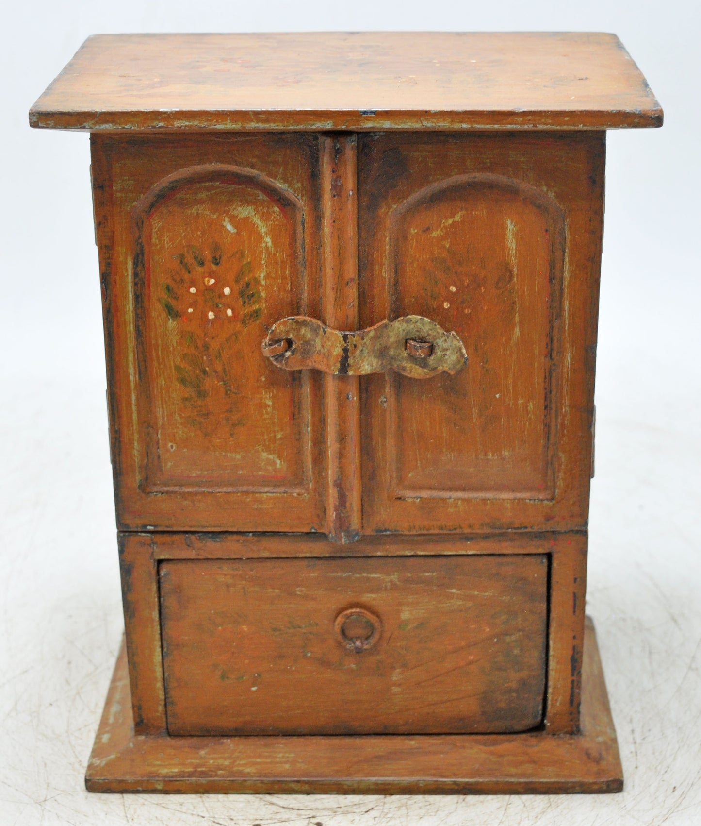 Vintage Wooden Mini Cabinet Storage Box Original Old Hand Crafted