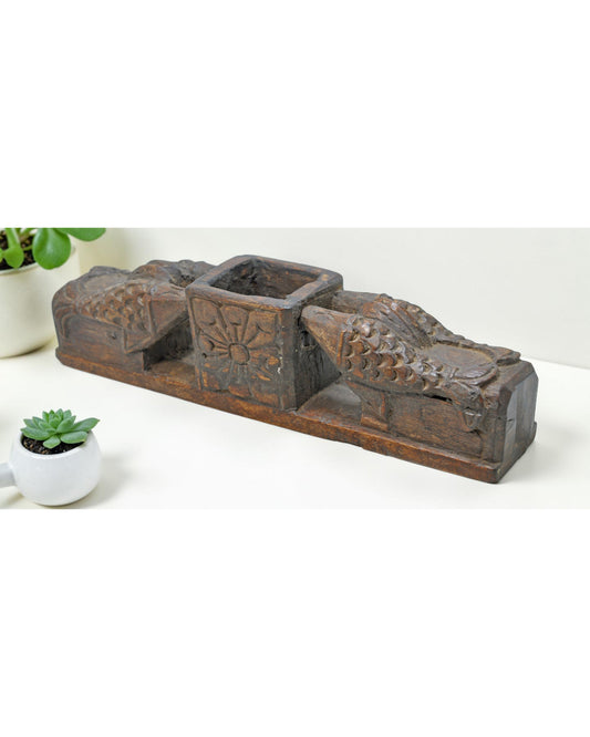 Antique Wooden Fish Shaped Bowl Original Old Fine Hand Carved