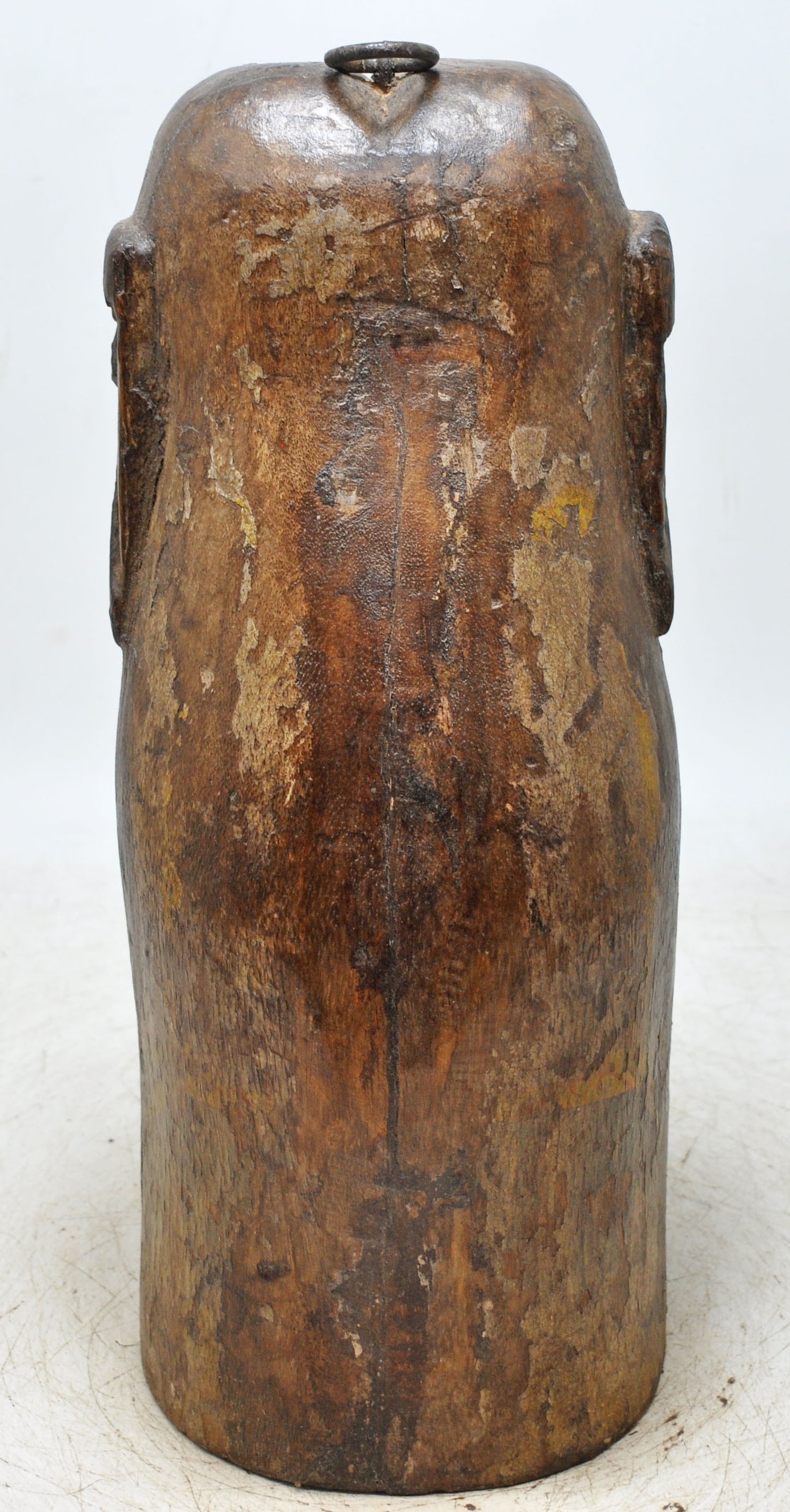 Vintage Wooden Elephant Figurine Original Old Hand Carved