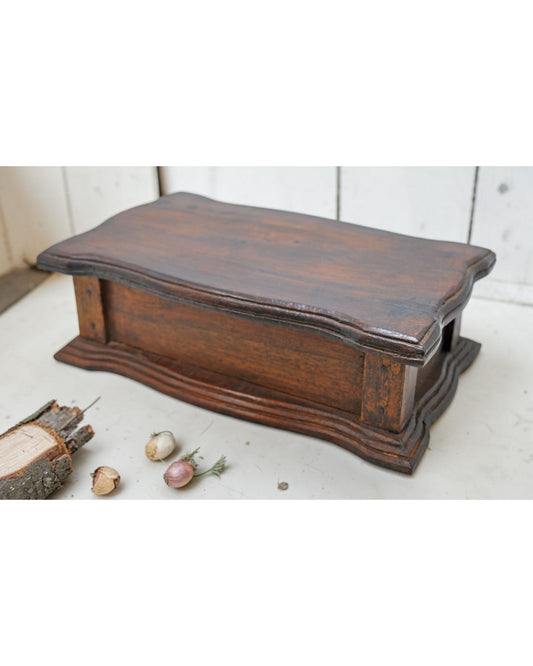 Vintage Wooden Storage Box Original Old Hand Crafted