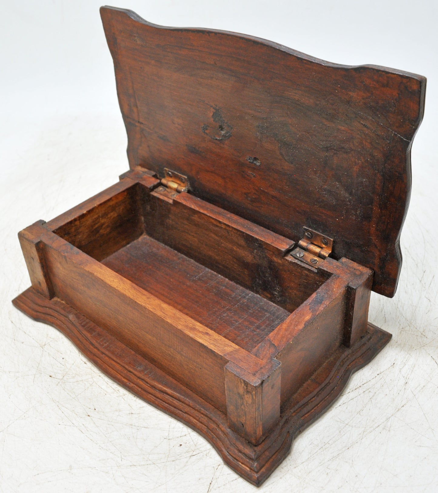 Vintage Wooden Storage Box Original Old Hand Crafted