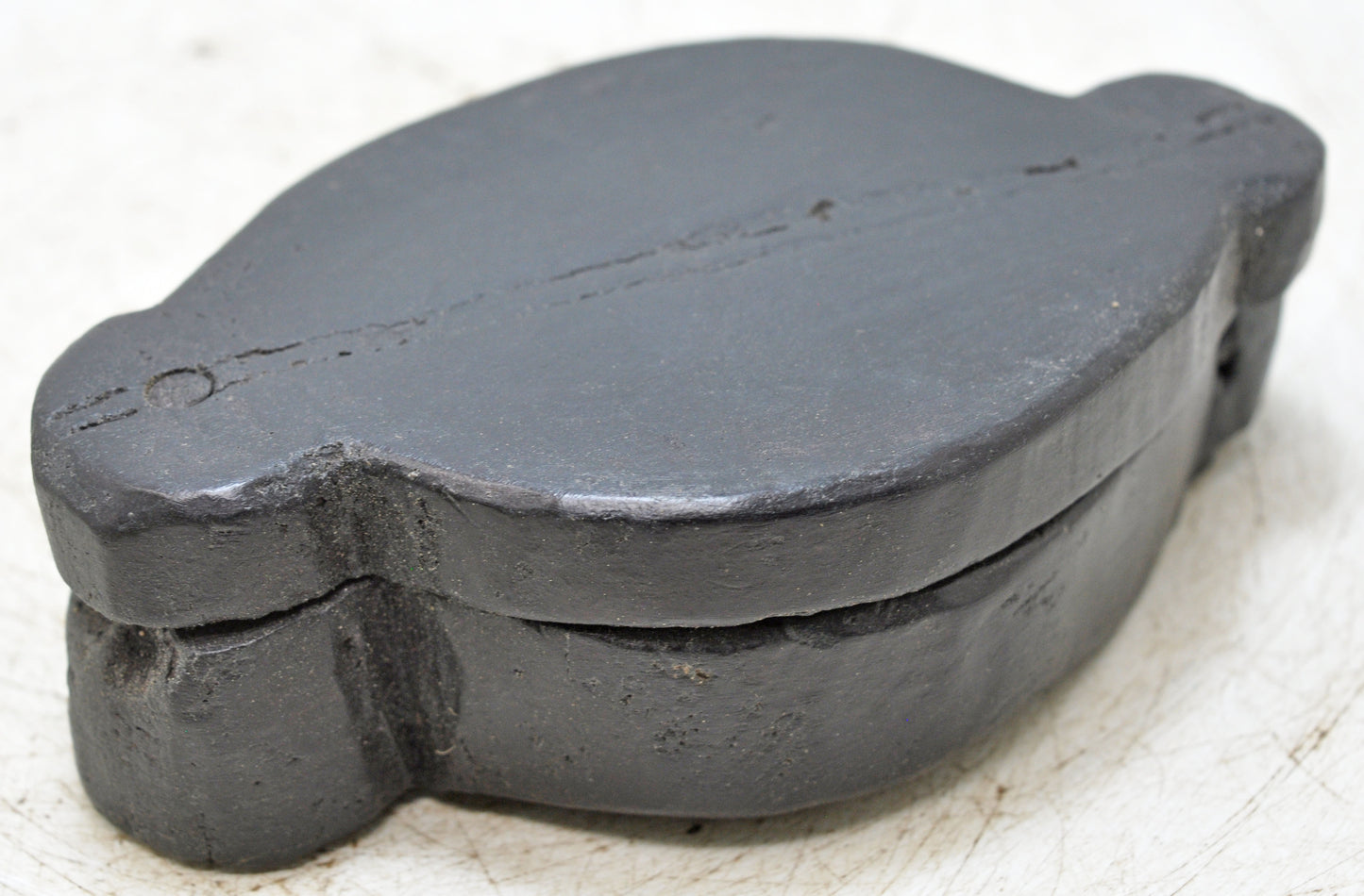 Antique Wooden Small Kum Kum Powder Tika Box Original Old Hand Carved