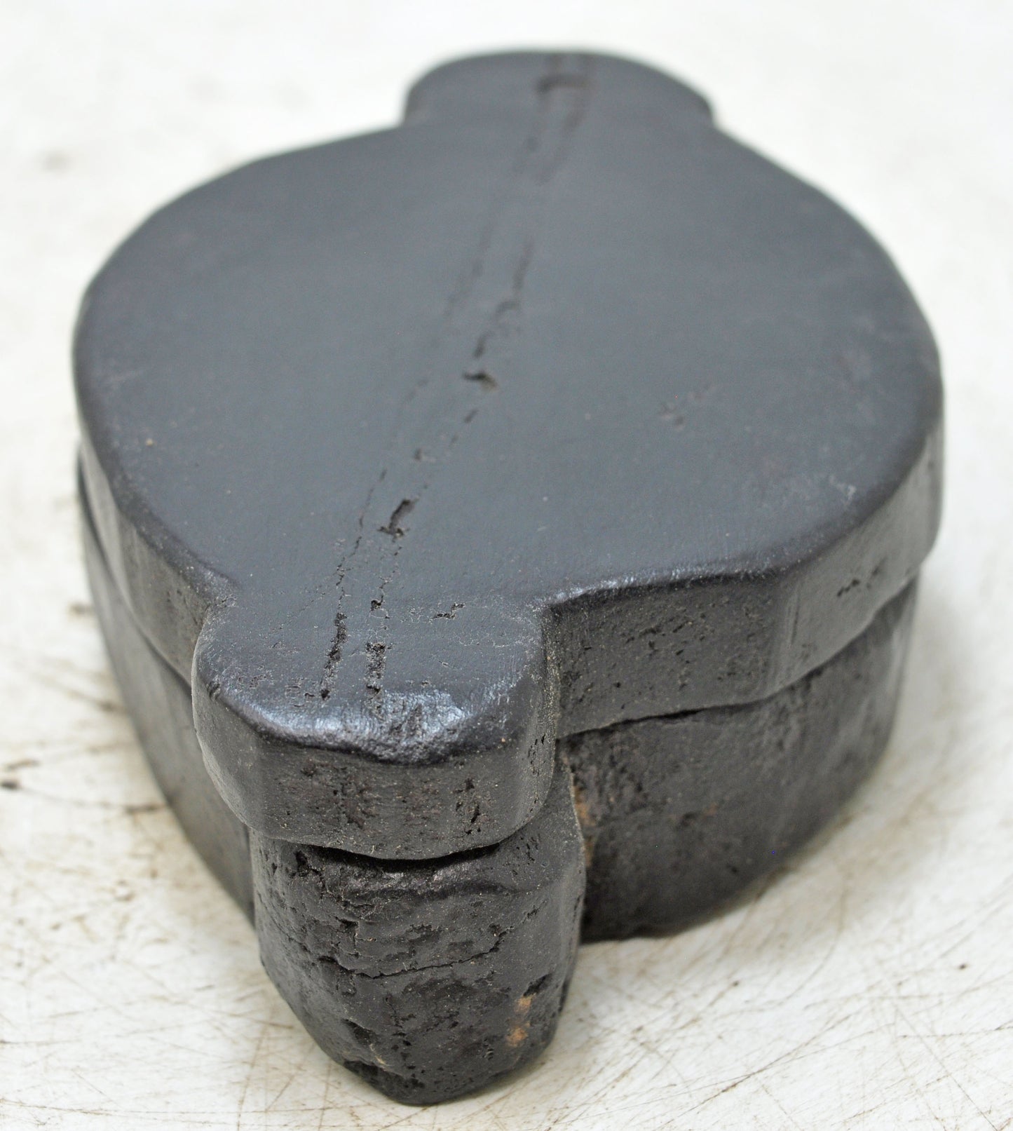 Antique Wooden Small Kum Kum Powder Tika Box Original Old Hand Carved