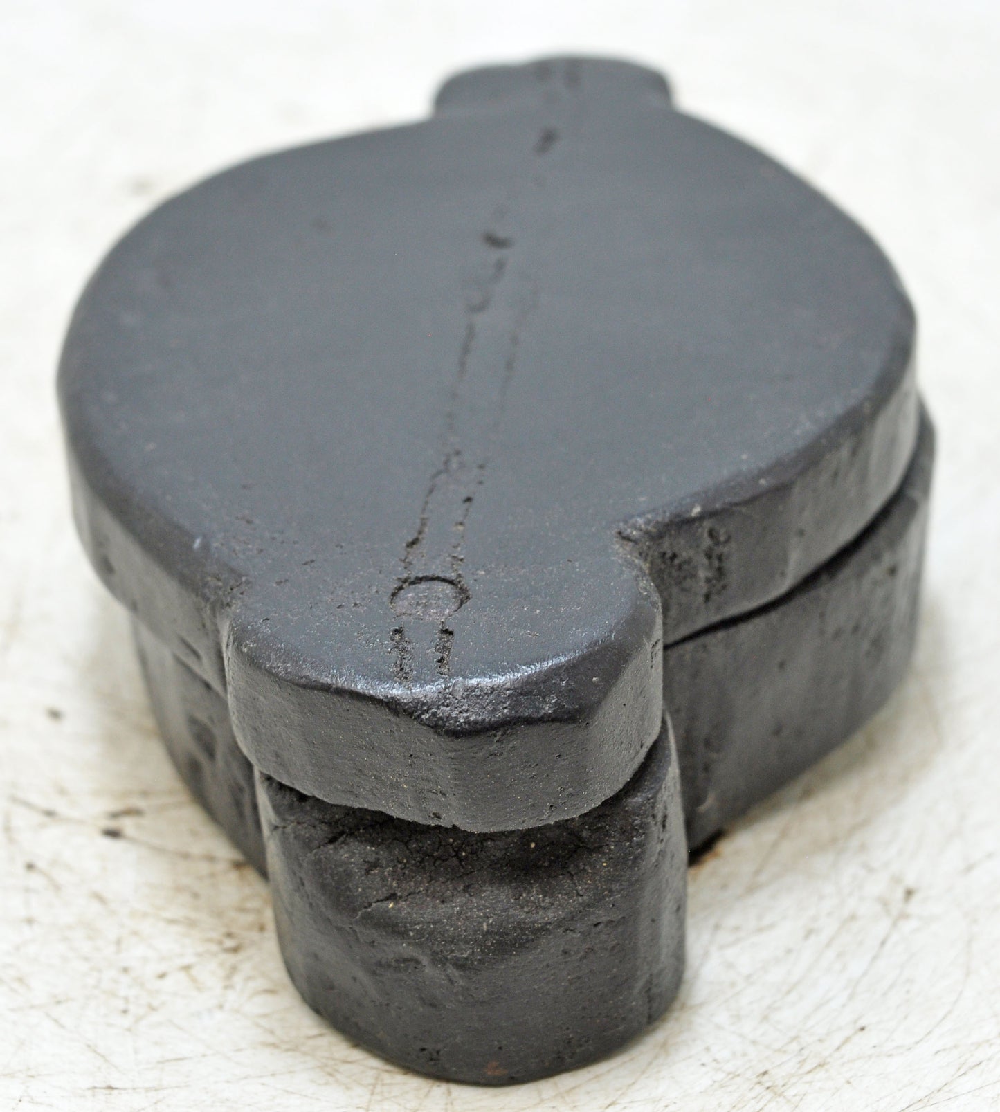 Antique Wooden Small Kum Kum Powder Tika Box Original Old Hand Carved