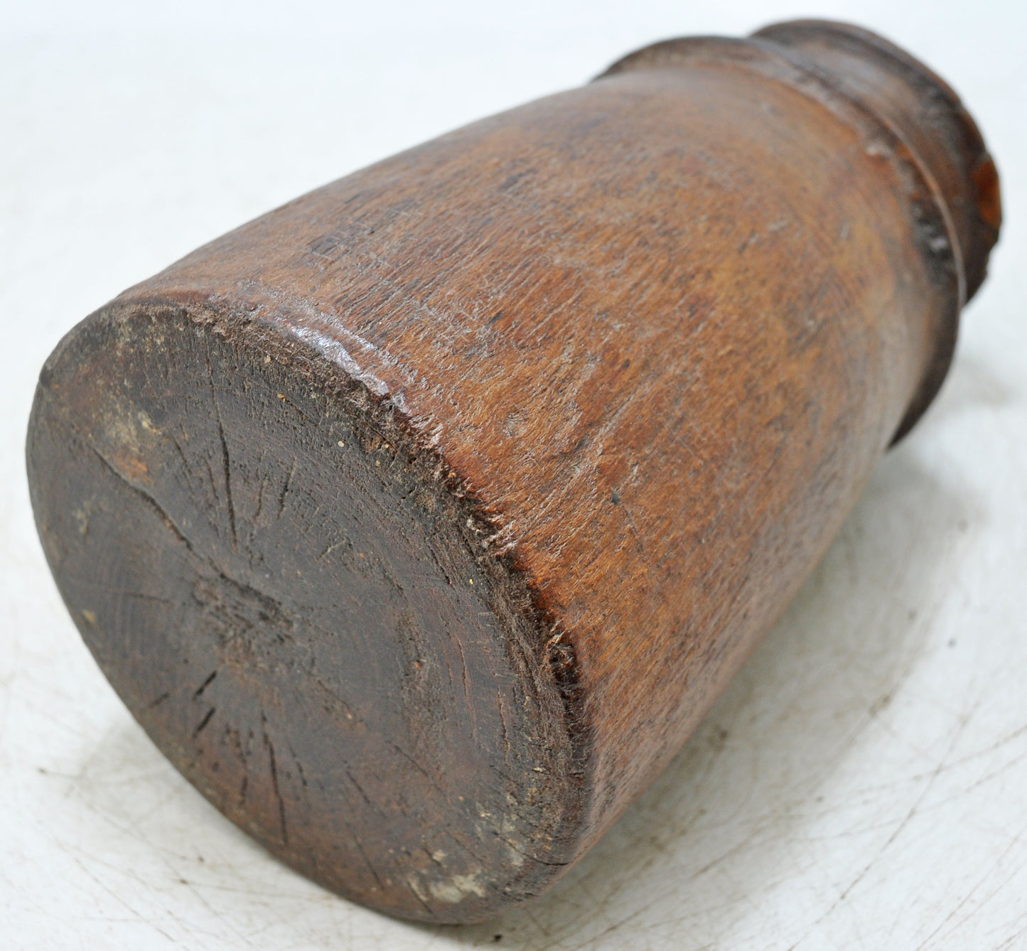 Antique Wooden Himalayan Water Storage Matka Pot Original Old Hand Carved
