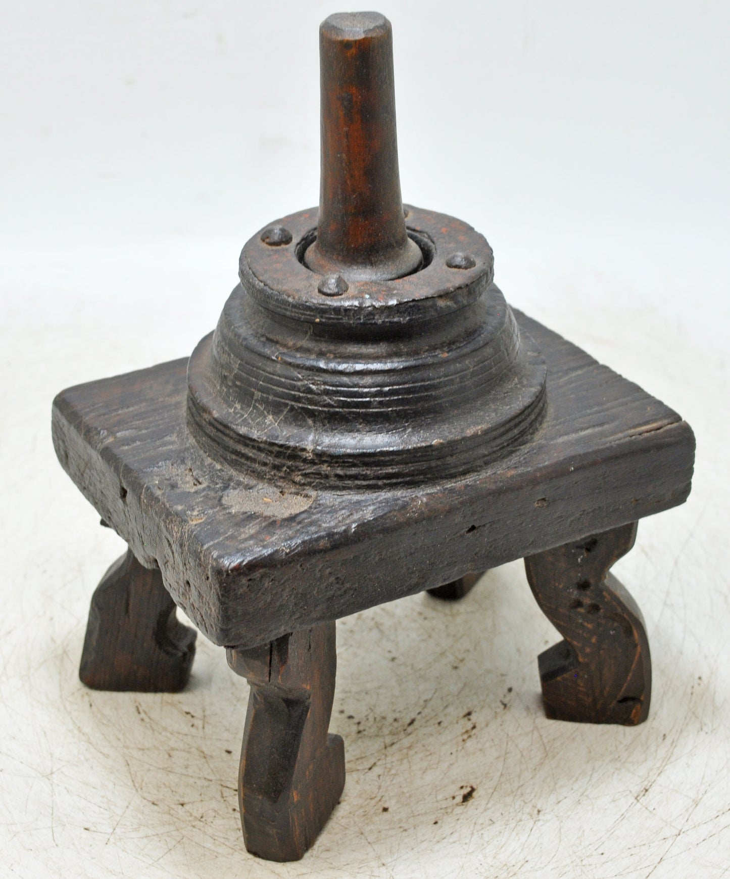Antique Wooden Tribal Mortar and Pestle Grinder Original Old Fine Hand Carved